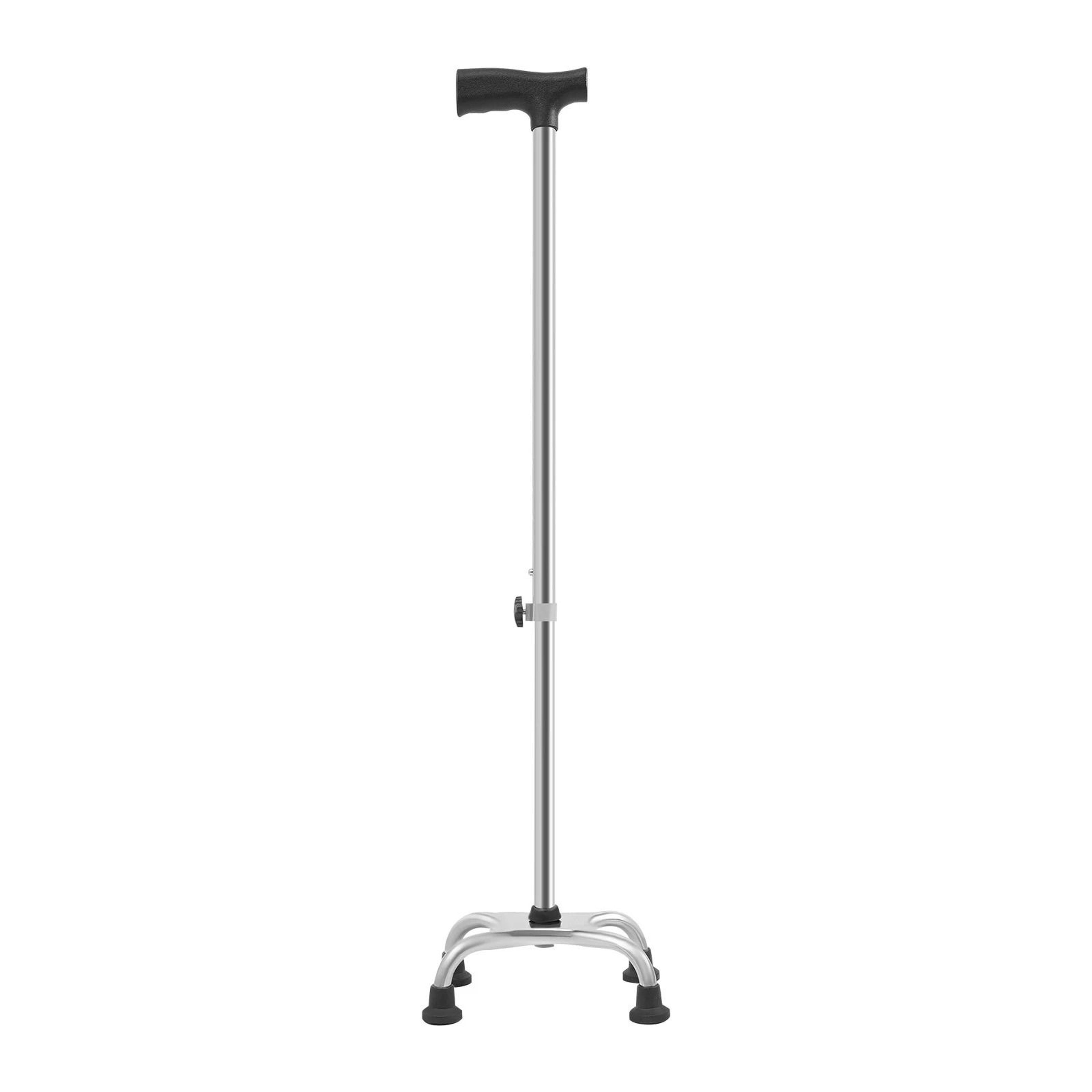 Premium Adjustable Walking Stick With Quad Cane 4 Legged Stability Support 7