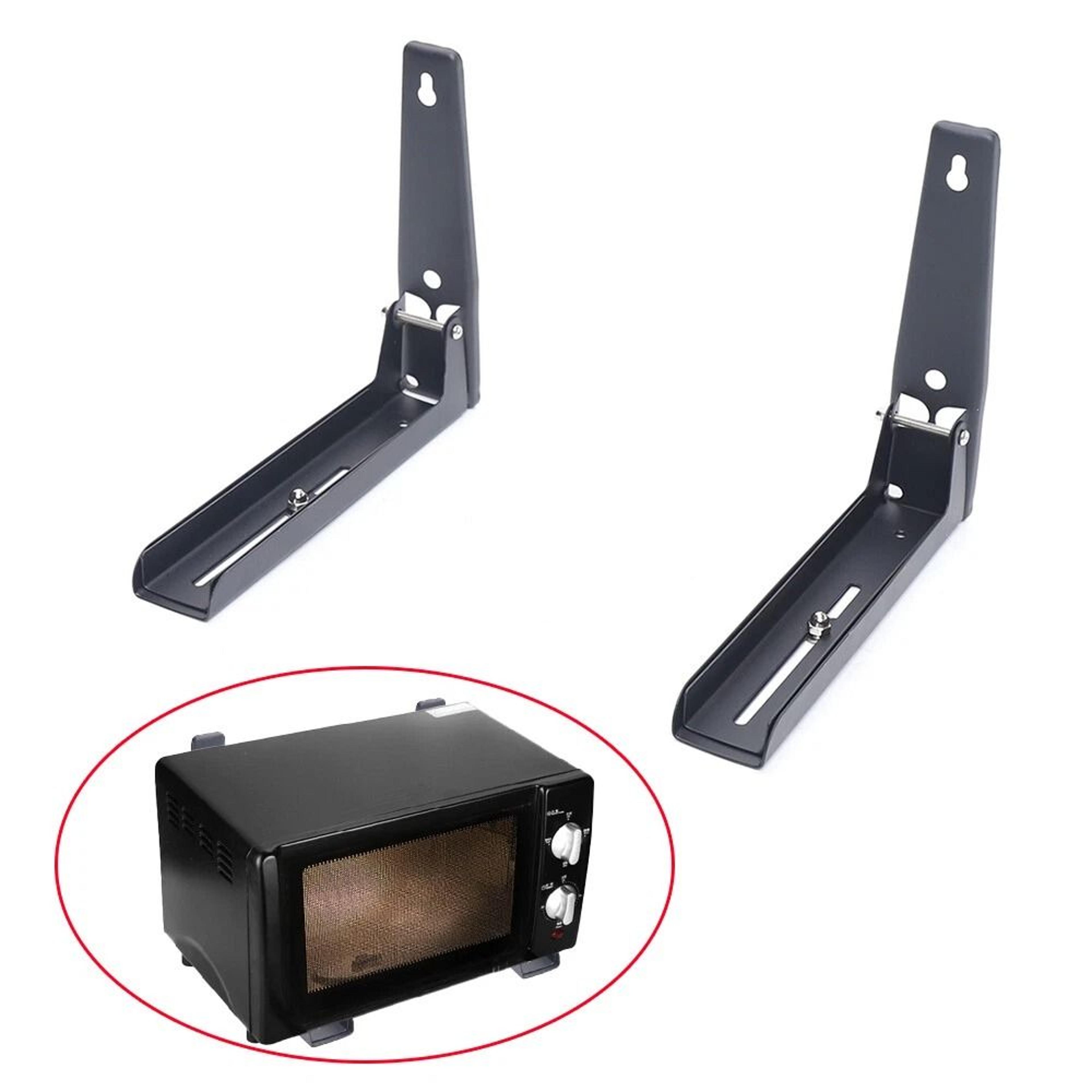 heavy duty adjustable microwave wall mount bracket stainless steel