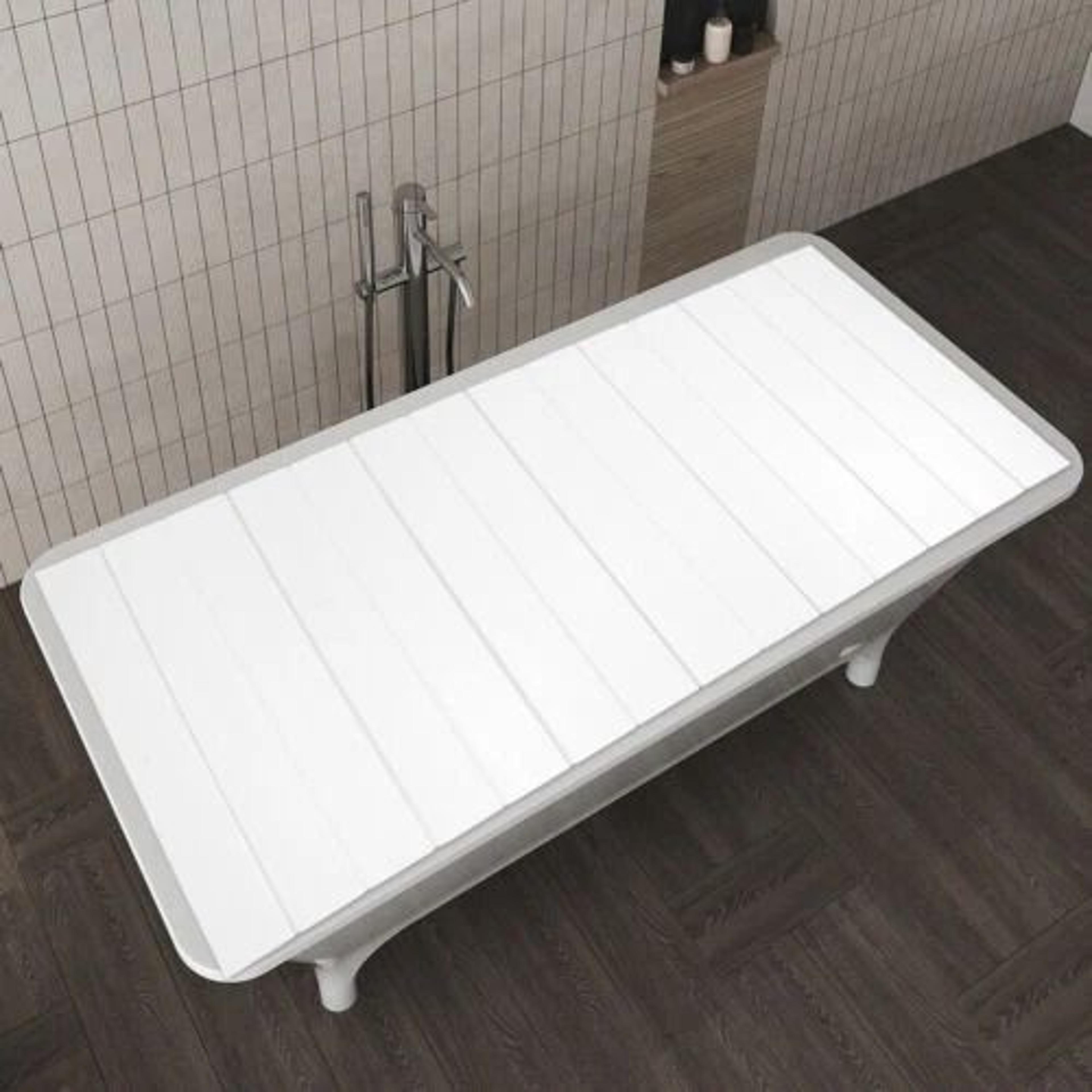 Foldable Bathtub Cover PVC Bath Lid Insulation Dust Cover For Home Spa 16