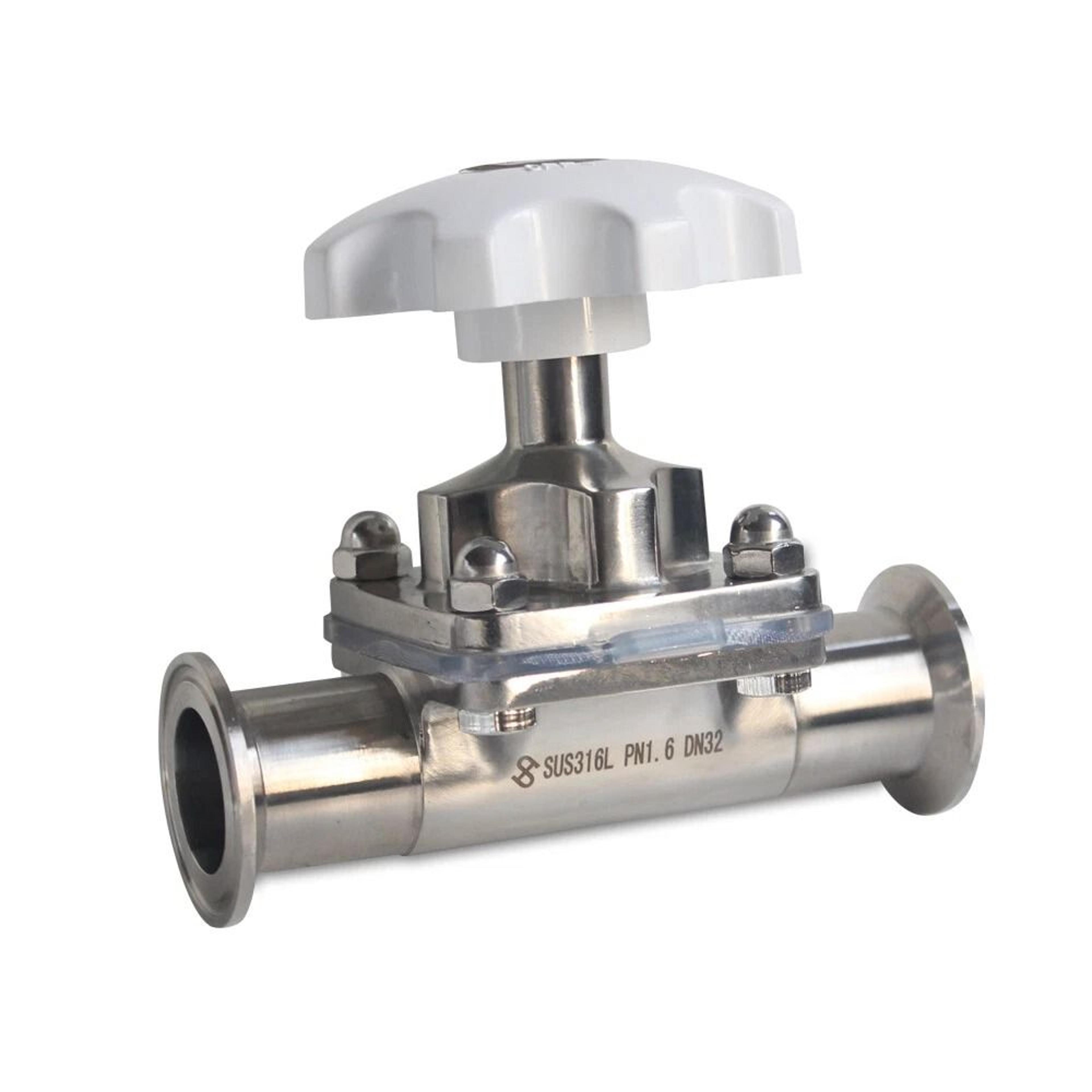 tri clamp stainless steel sanitary diaphragm valve for water oil flow control