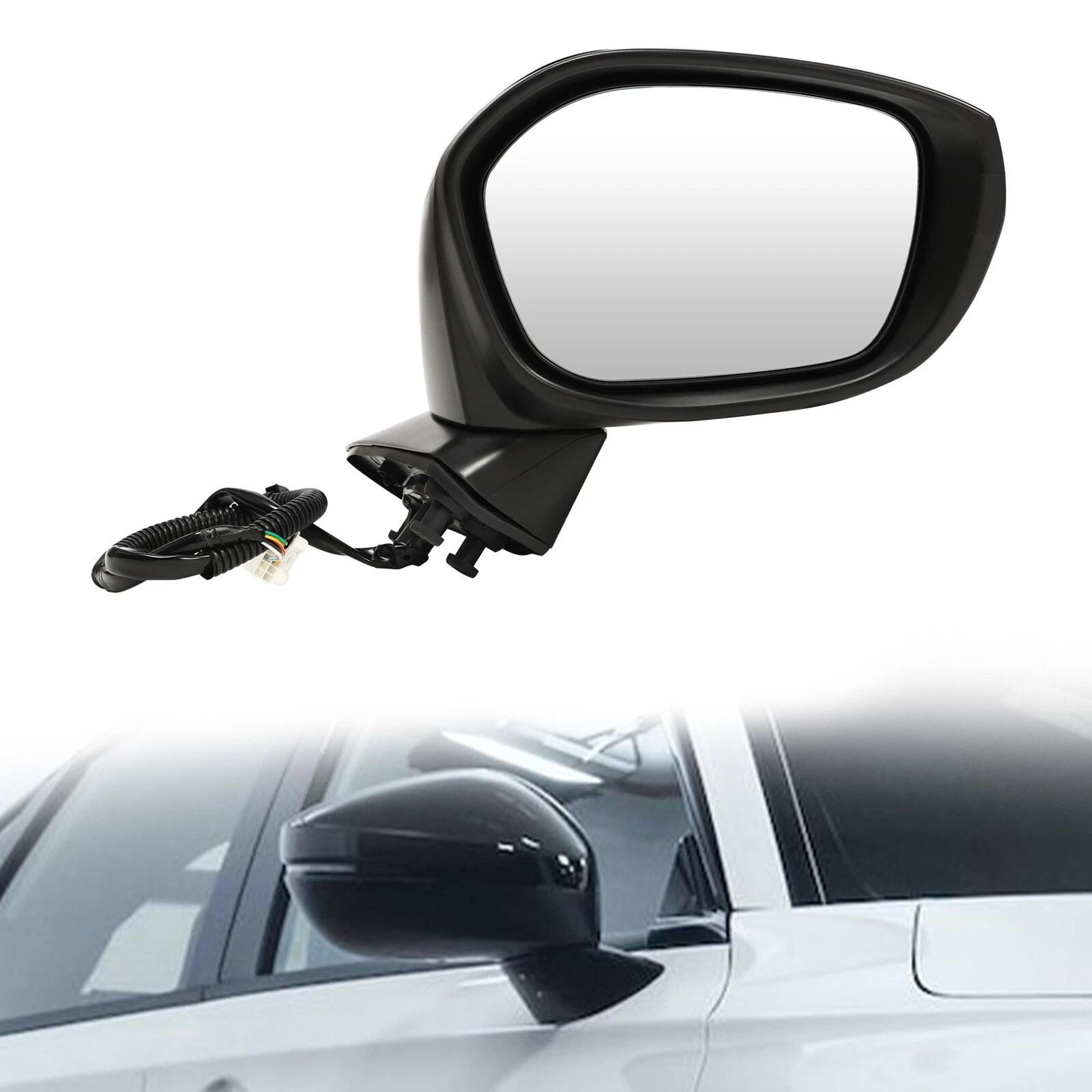 honda civic passenger side mirror heated blind spot right assembly