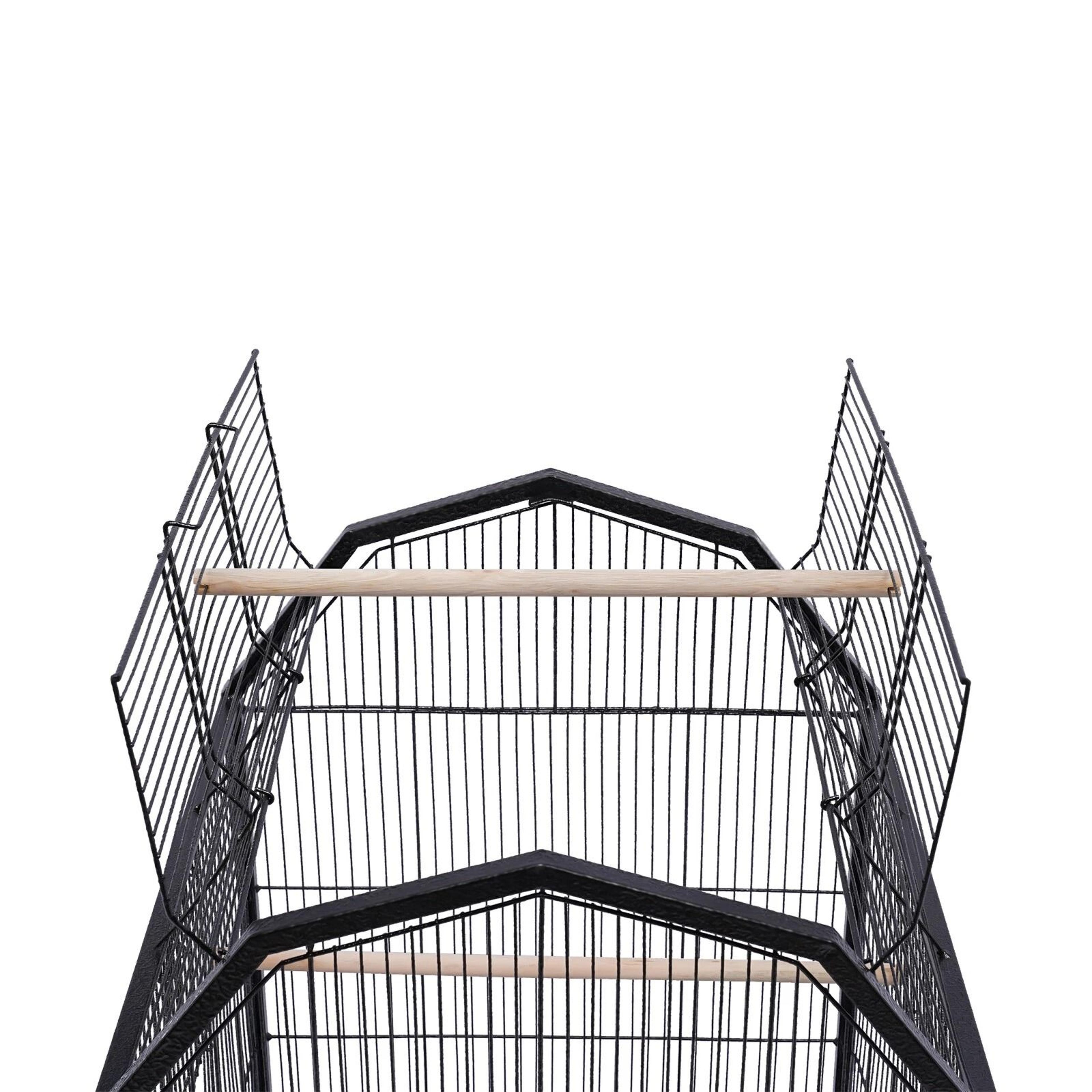 Large Bird Cage With Stand For Cockatiels Parakeets Finches 12
