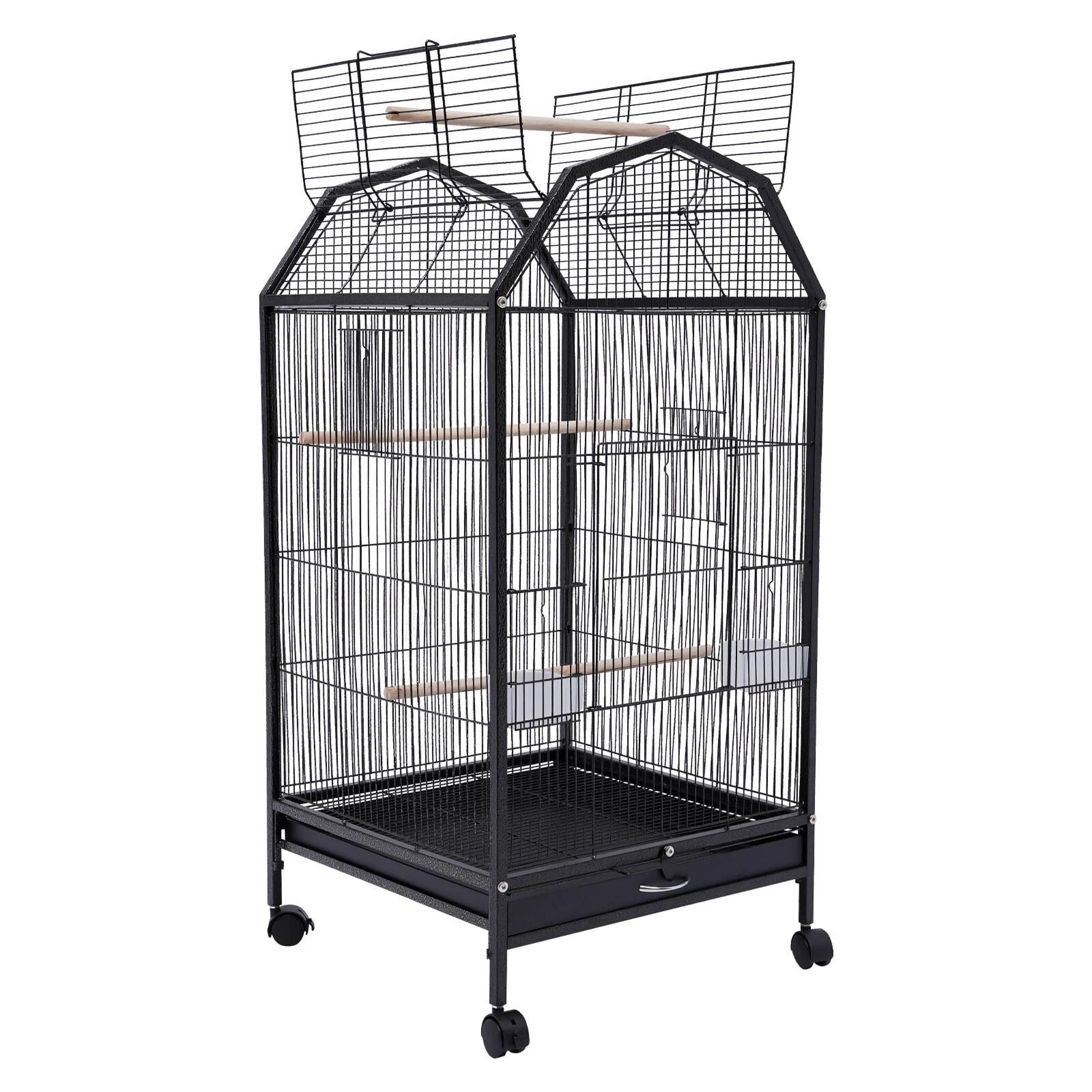 Large Bird Cage With Stand For Cockatiels Parakeets Finches 14
