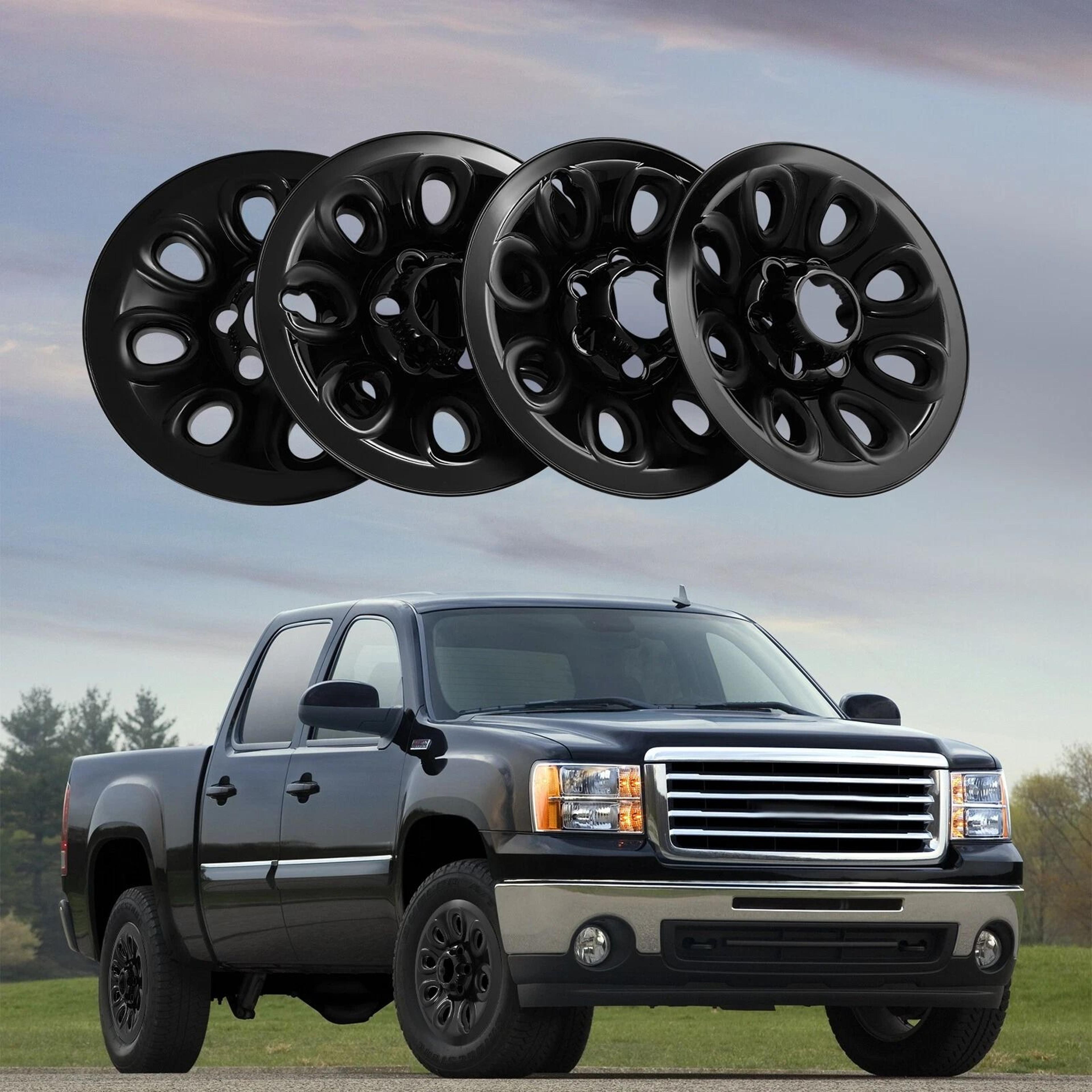 wheel skins black full rim covers for chevrolet gmc