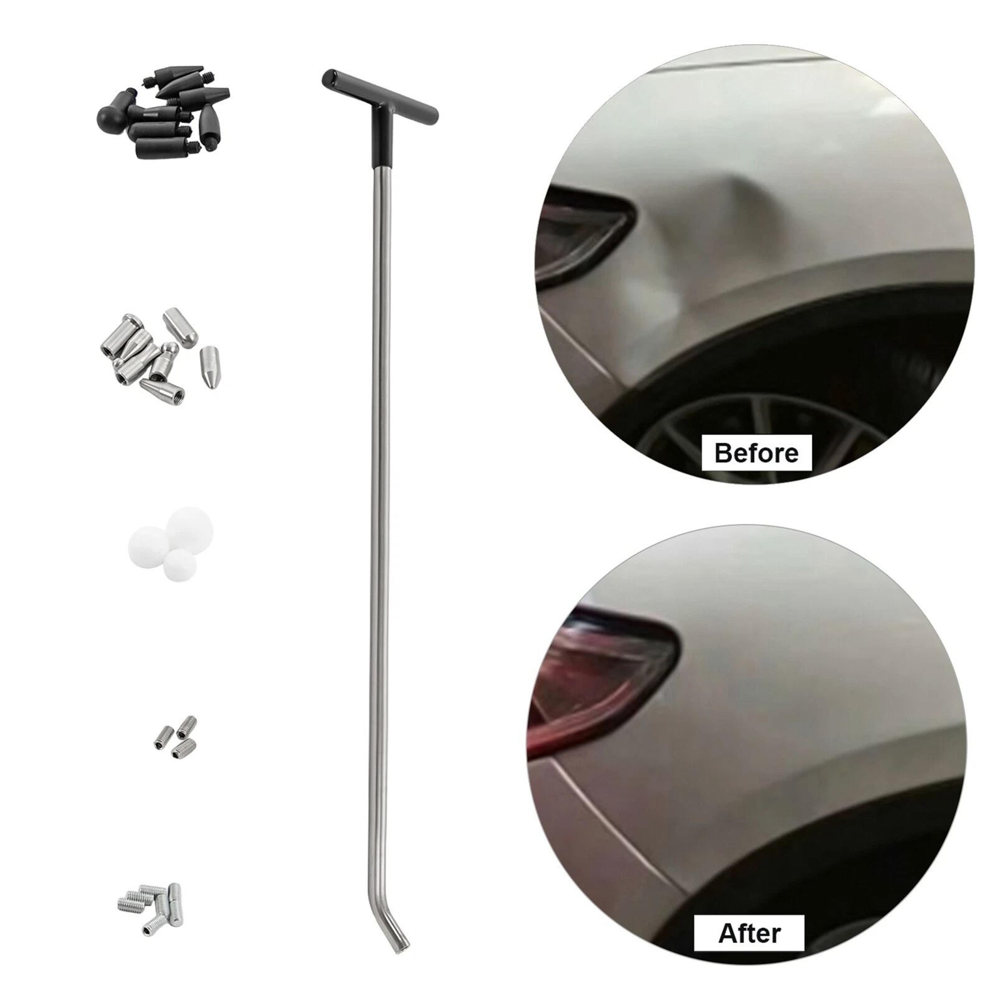 Paintless Dent Removal Tools Kit With PDR Rods For Car Dent Repair 2