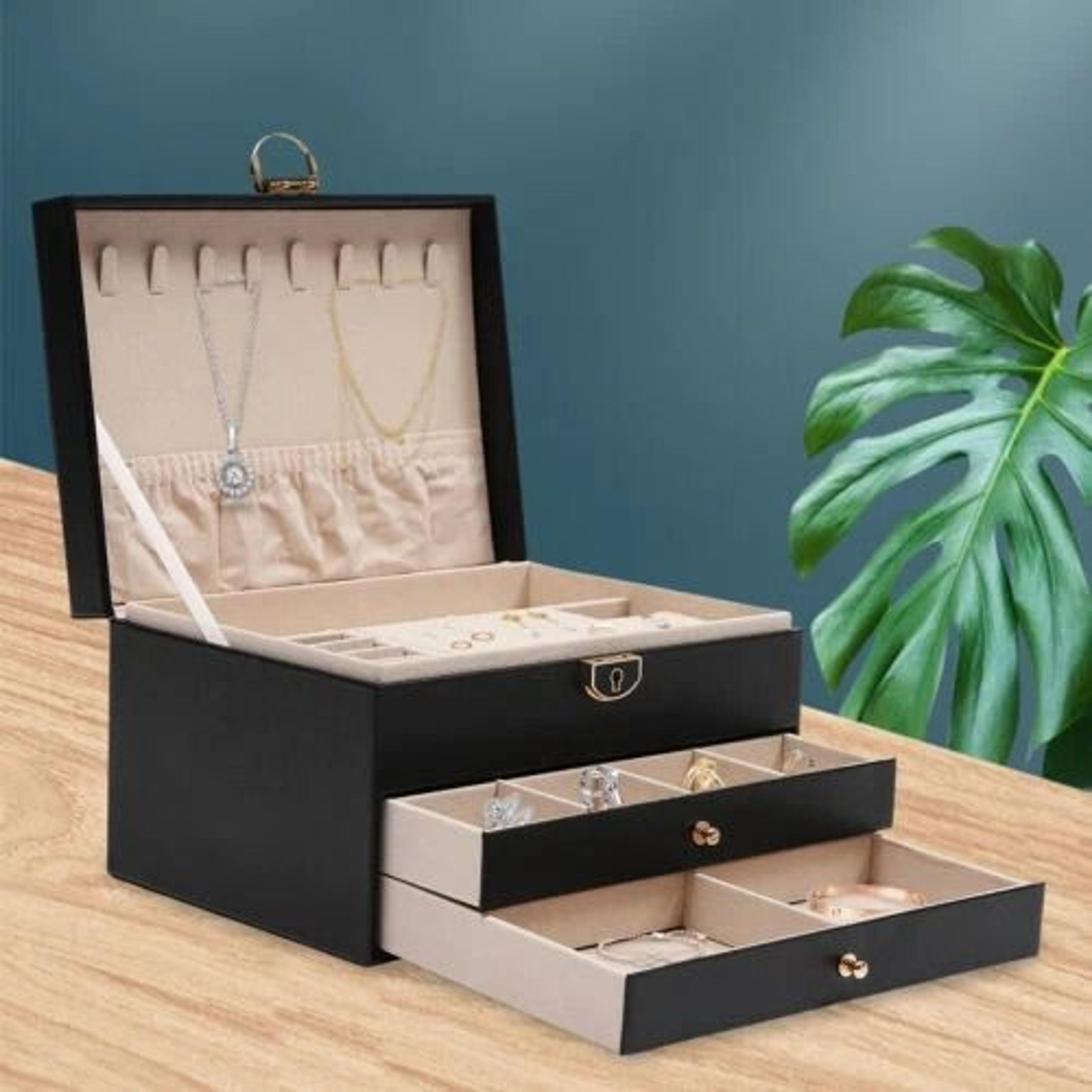 padded watch box and jewelry organizer display case for men and women