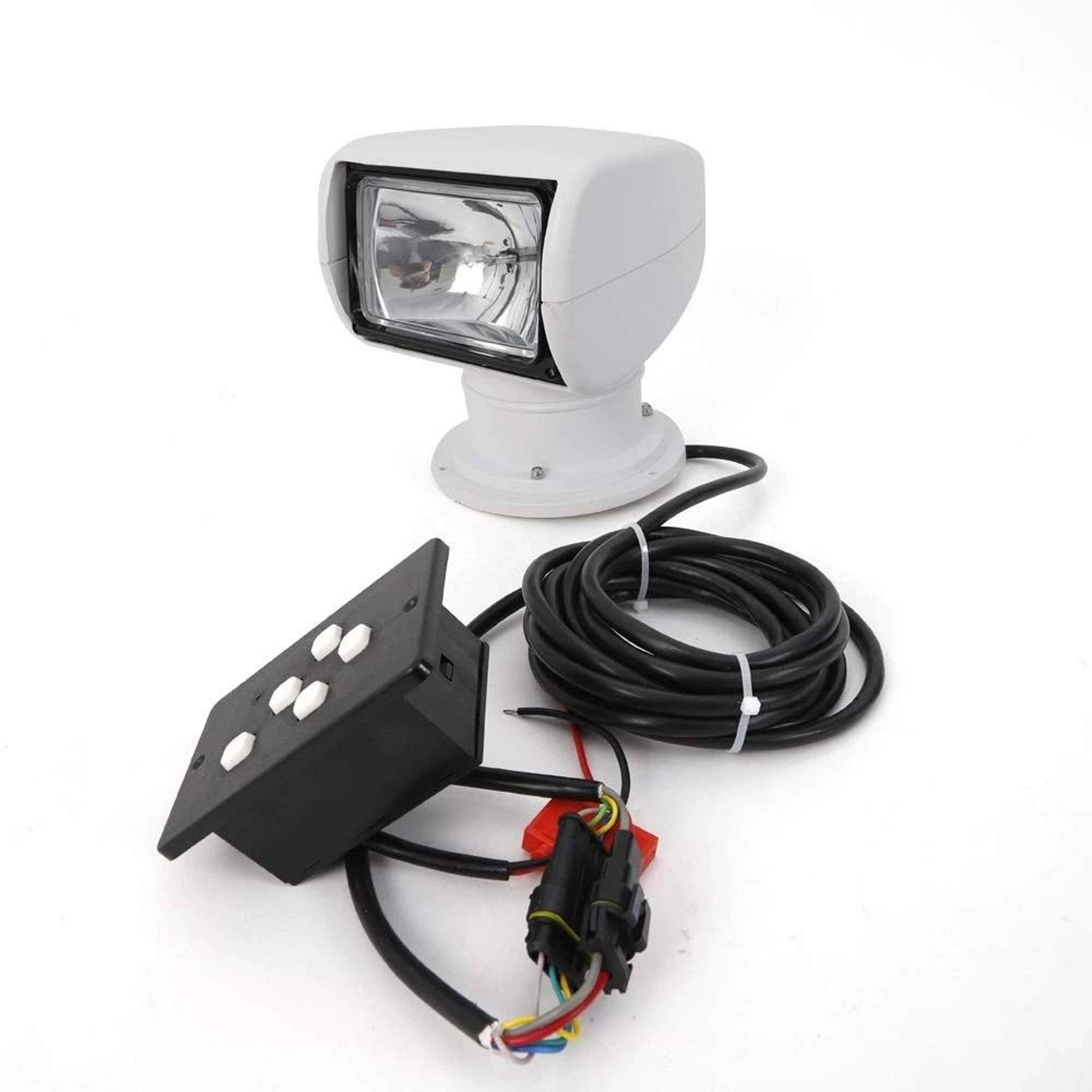 marine searchlight remote control boat spotlight 360 rotate halogen lamp