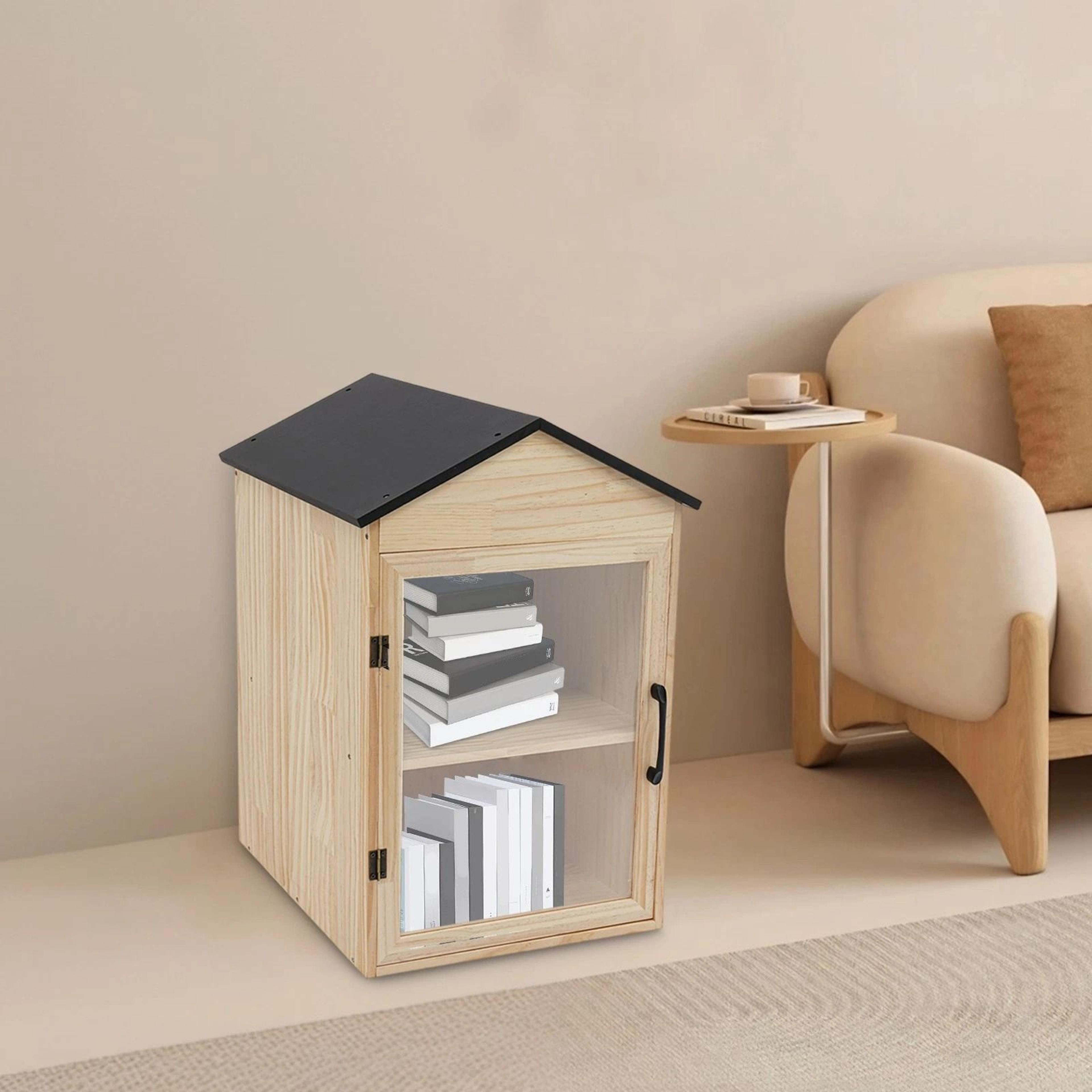 Outdoor Library Box Wooden Book Exchange Cabinet For Neighborhood Sharing 9