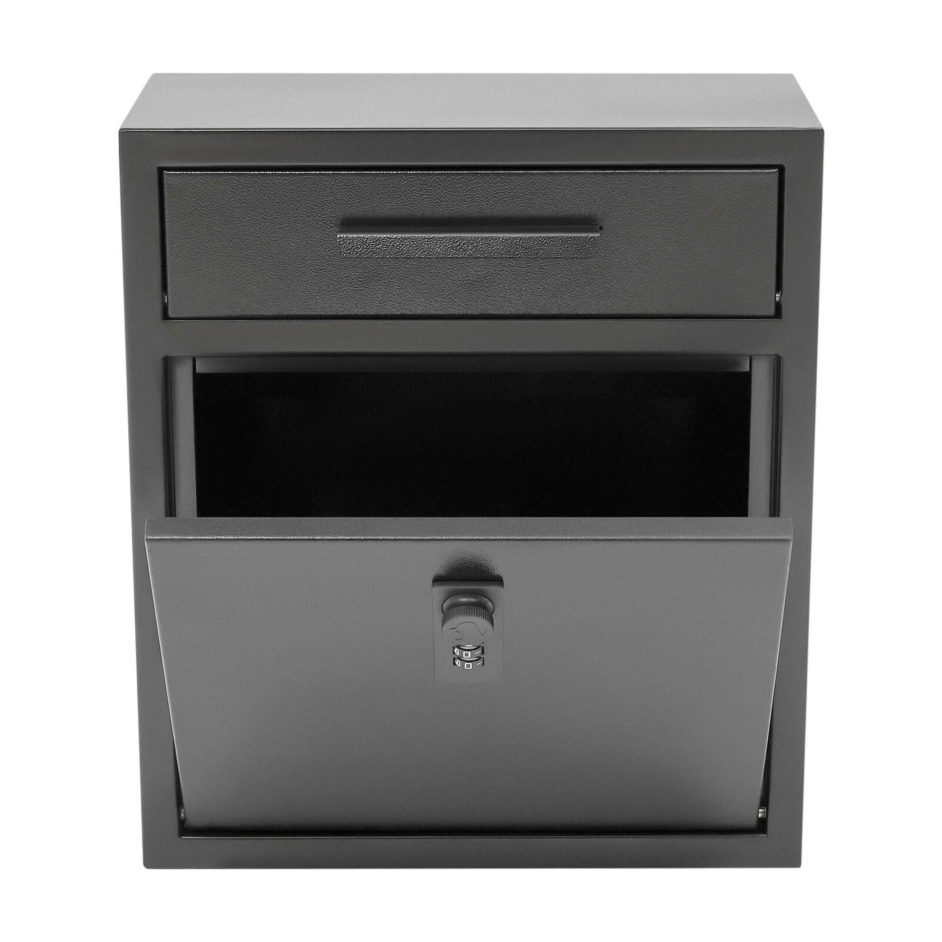 Heavy Duty Wall Mount Locking Mailbox For Secure Outdoor Mail Storage 7
