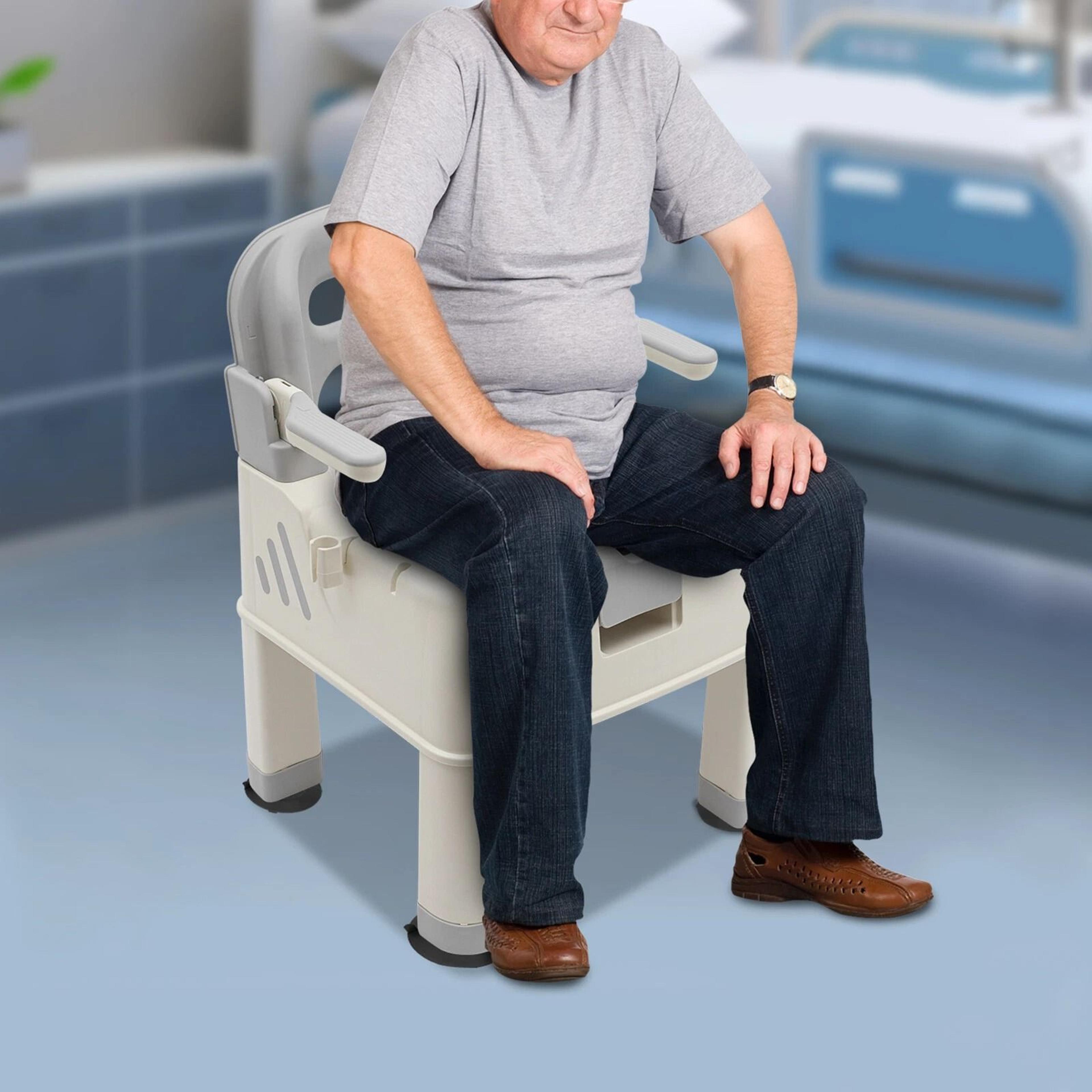 Modern Shower Chair Commode Bathroom Safety Seat 12