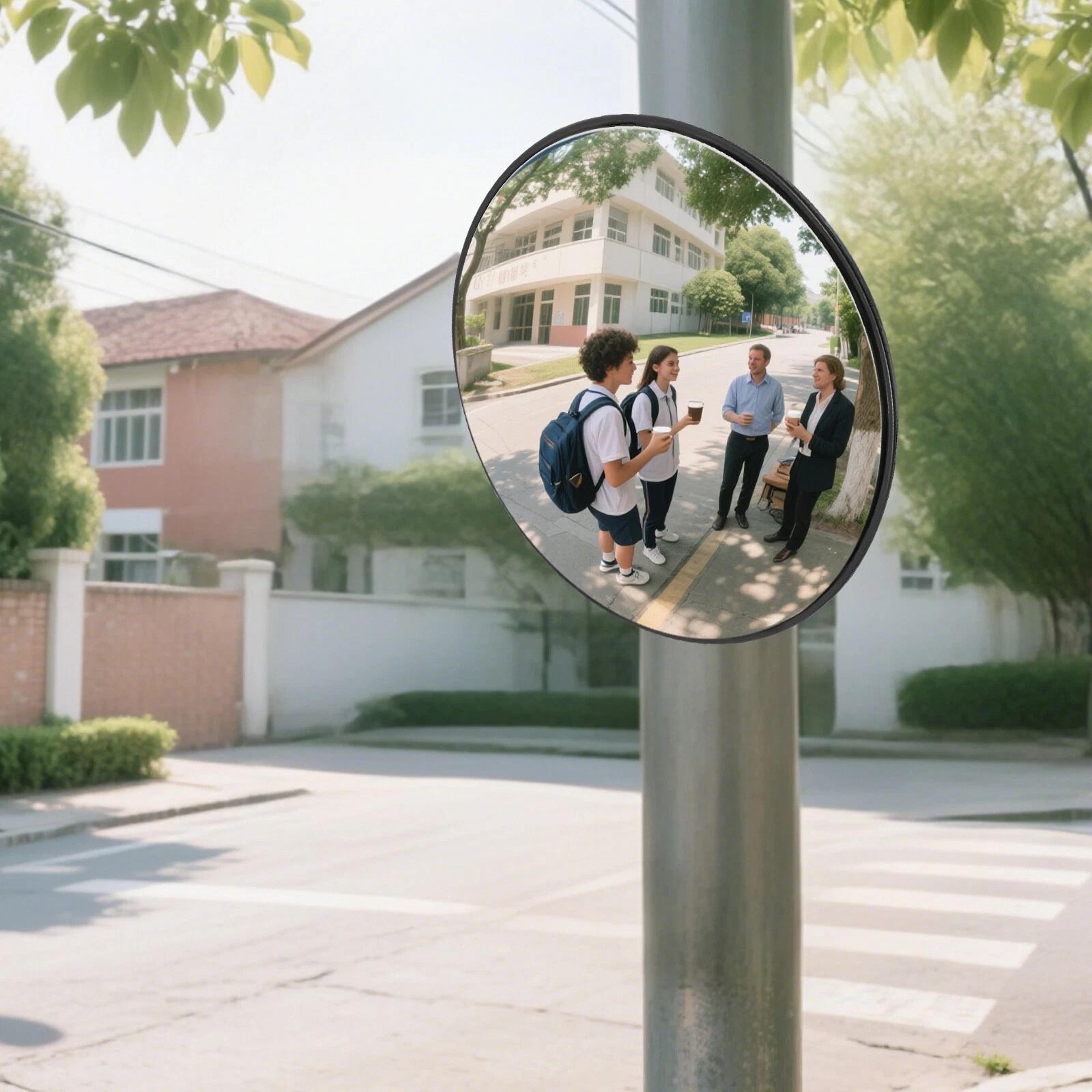Convex Driveway Mirror Wide Angle Outdoor Blind Spot Safety Mirror 13