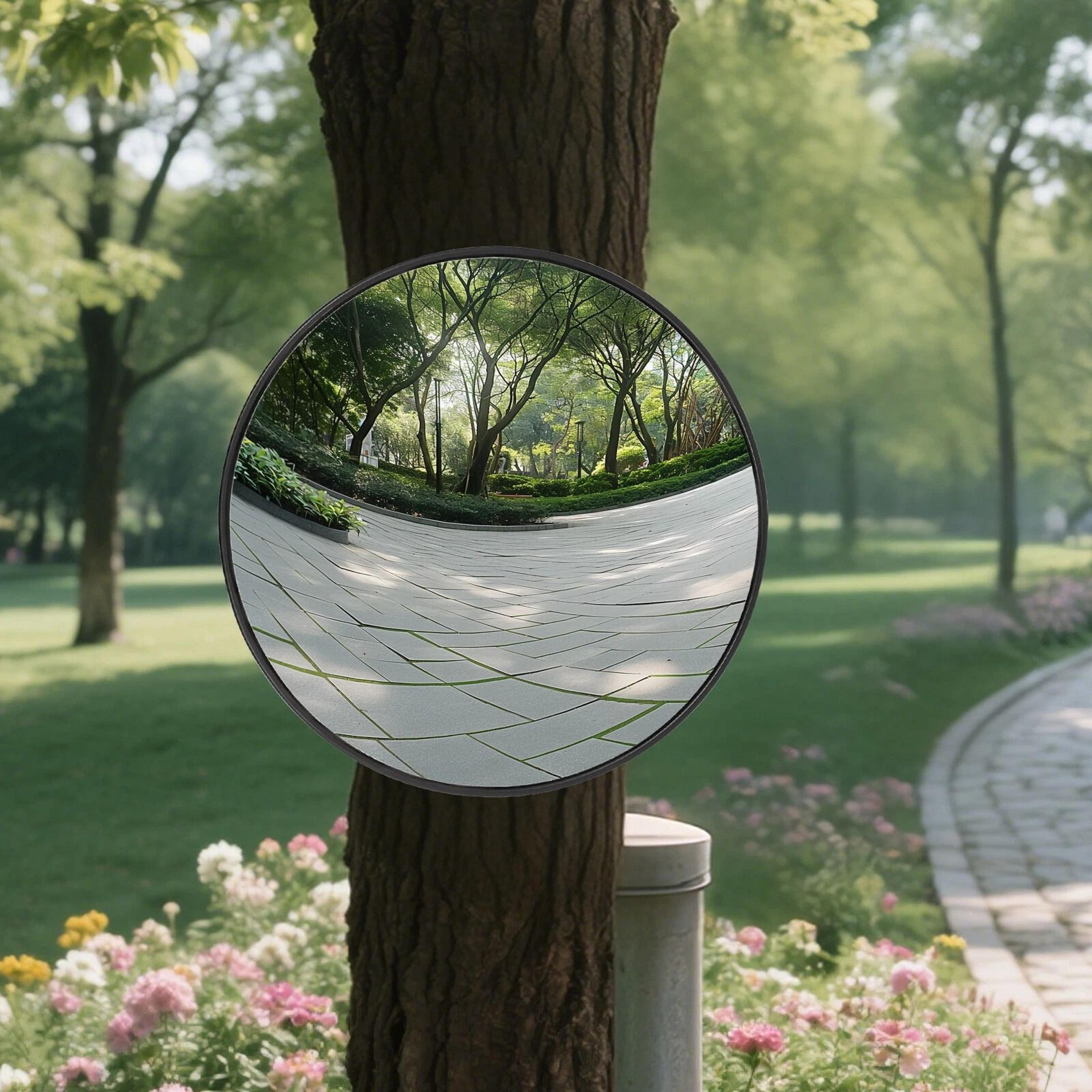 Convex Driveway Mirror Wide Angle Outdoor Blind Spot Safety Mirror 15