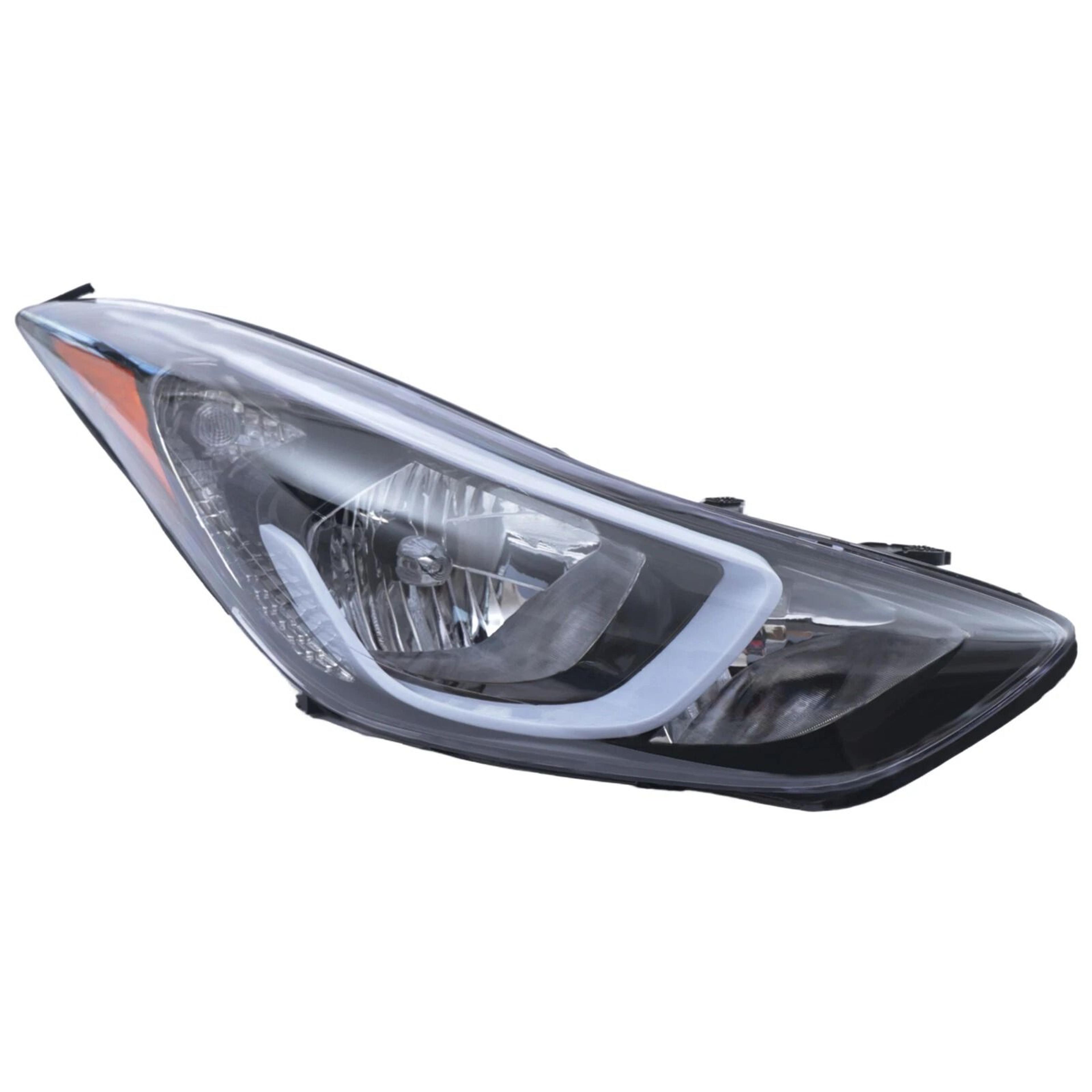 hyundai elantra passenger side halogen headlight assembly