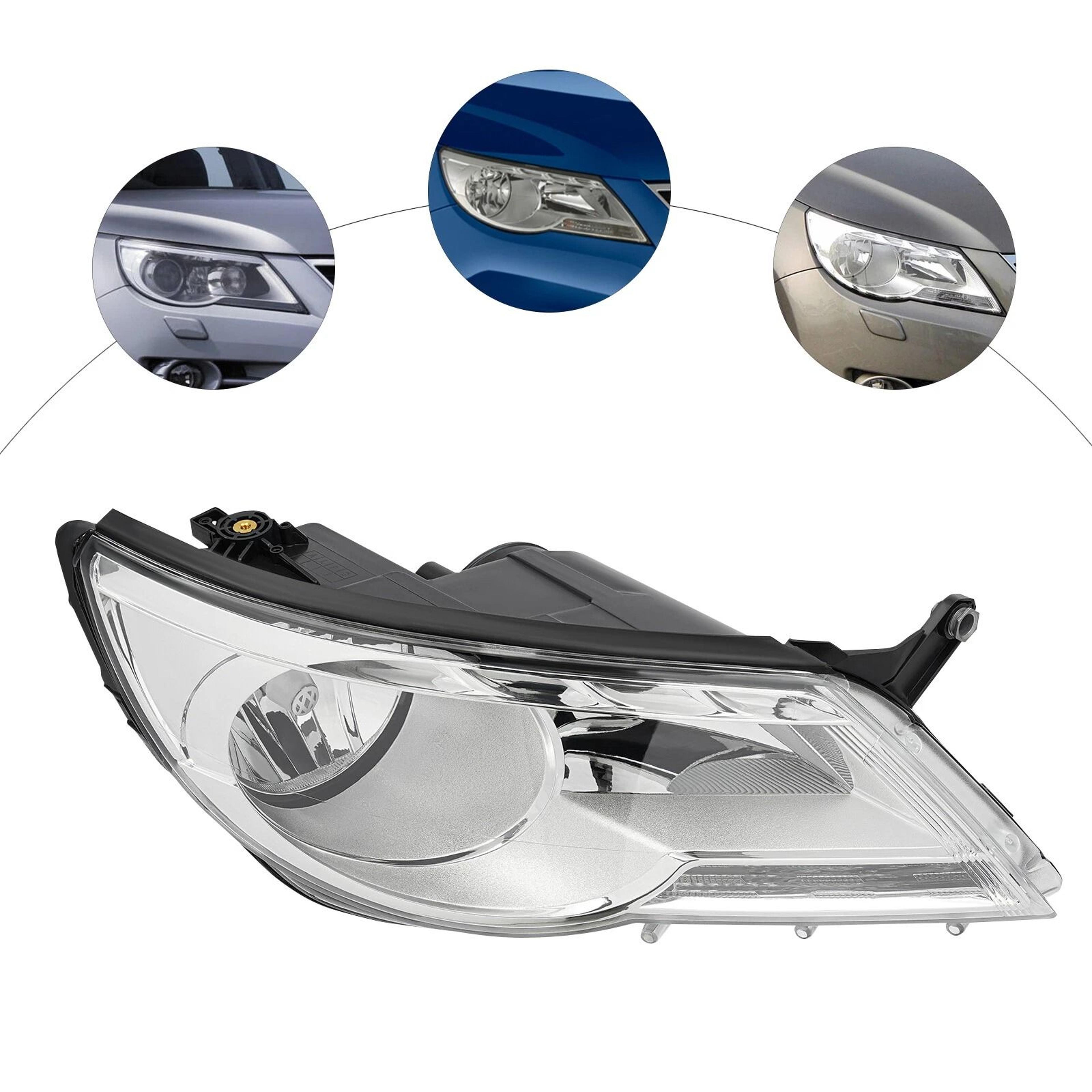 right passenger halogen headlight assembly for volkswagen tiguan