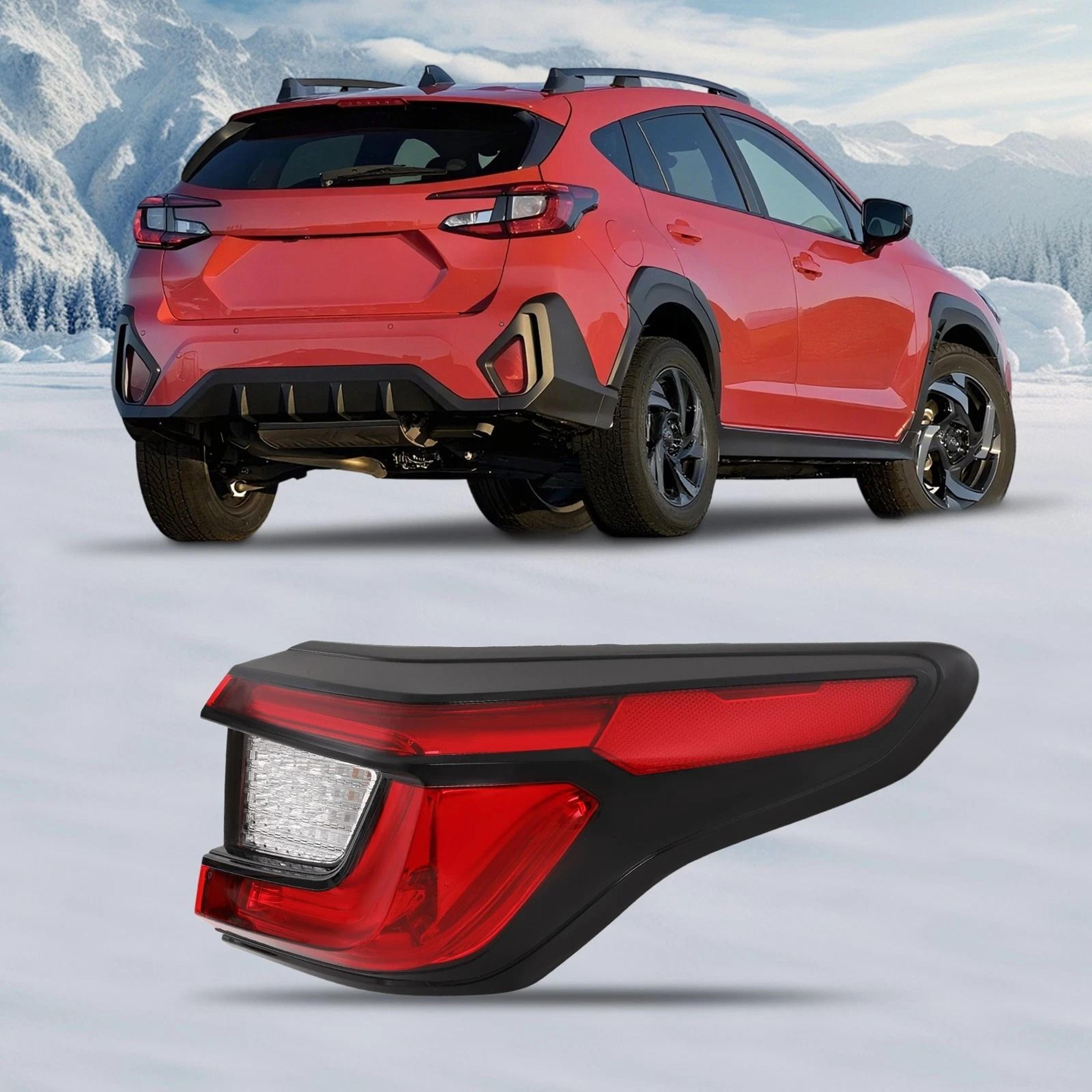 subaru crosstrek tail light passenger side led brake lamp rh