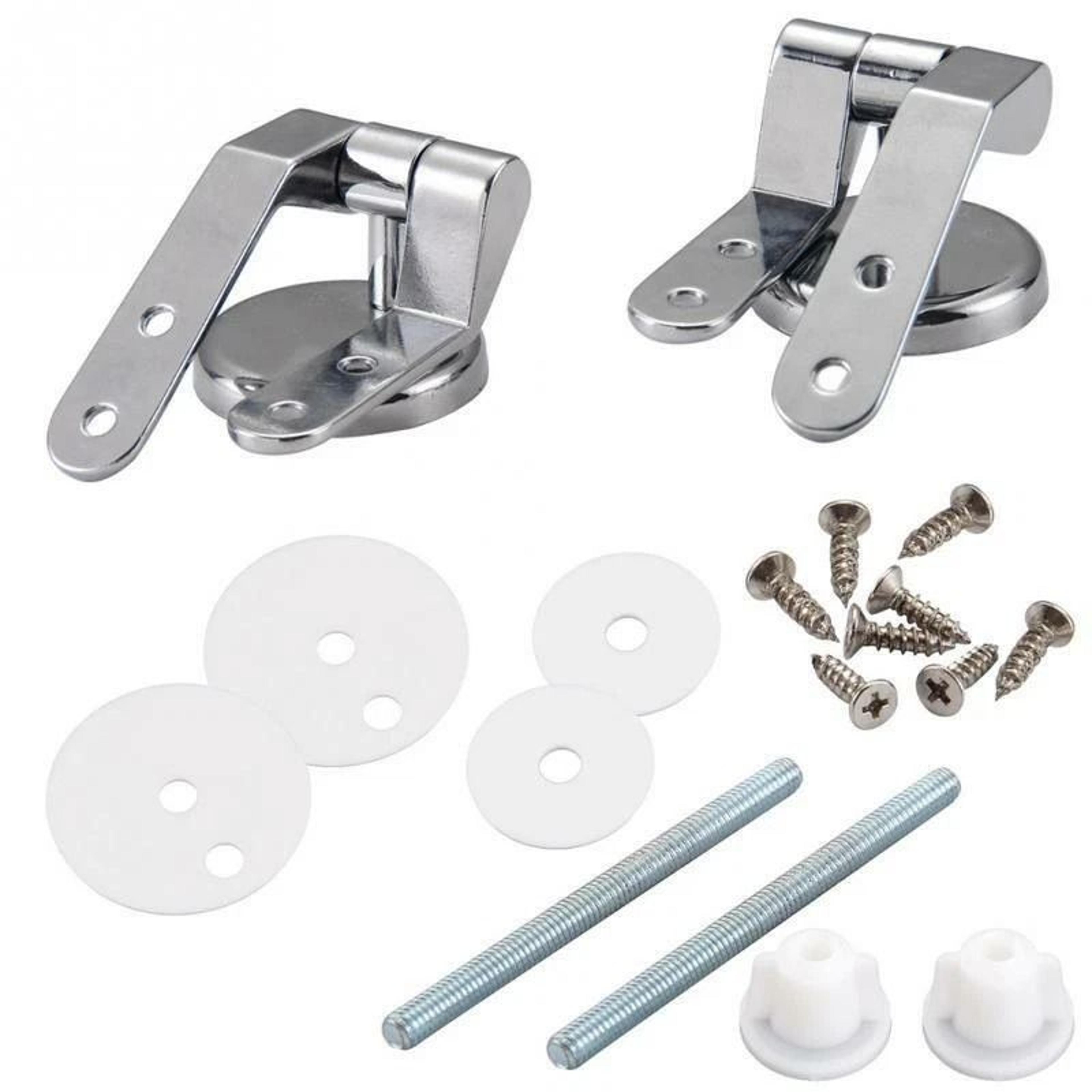 durable toilet seat hinge replacement pair with zinc alloy fittings