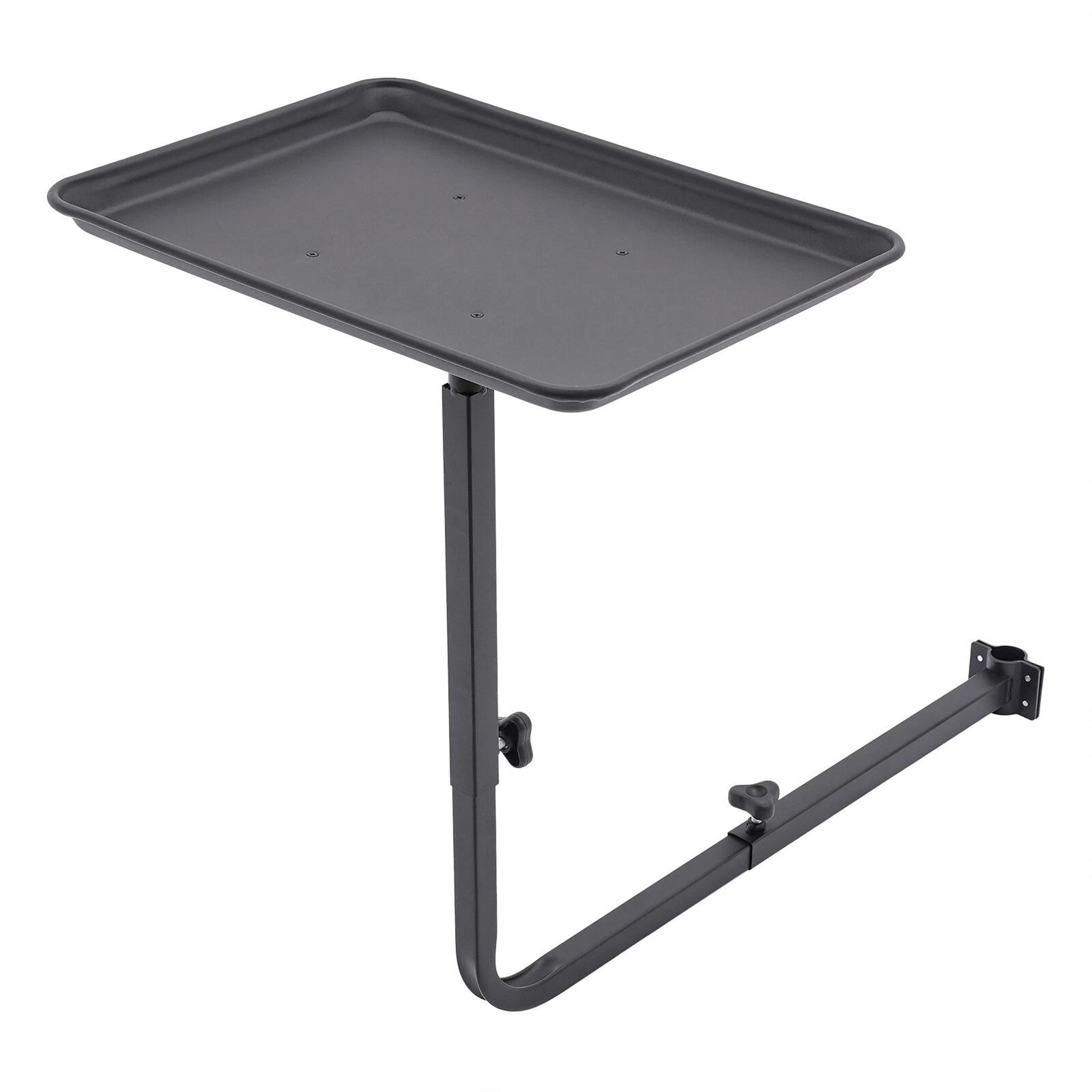 360 Rotating Black Salon Tray For Barber Chair Hair Styling And Tattoo Tools 2
