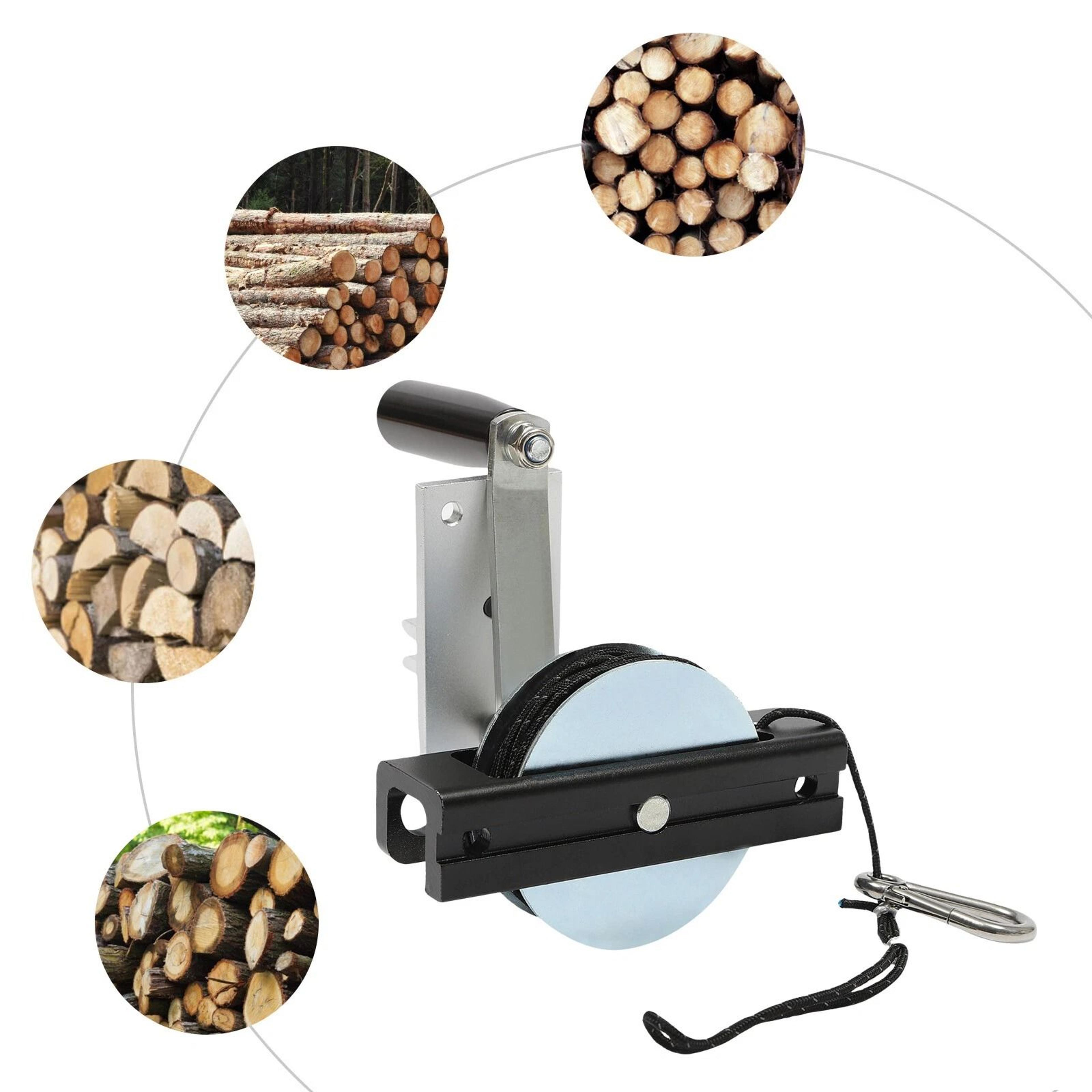 heavy duty lumber winch kit manual winch kit for chainsaw mill with handle