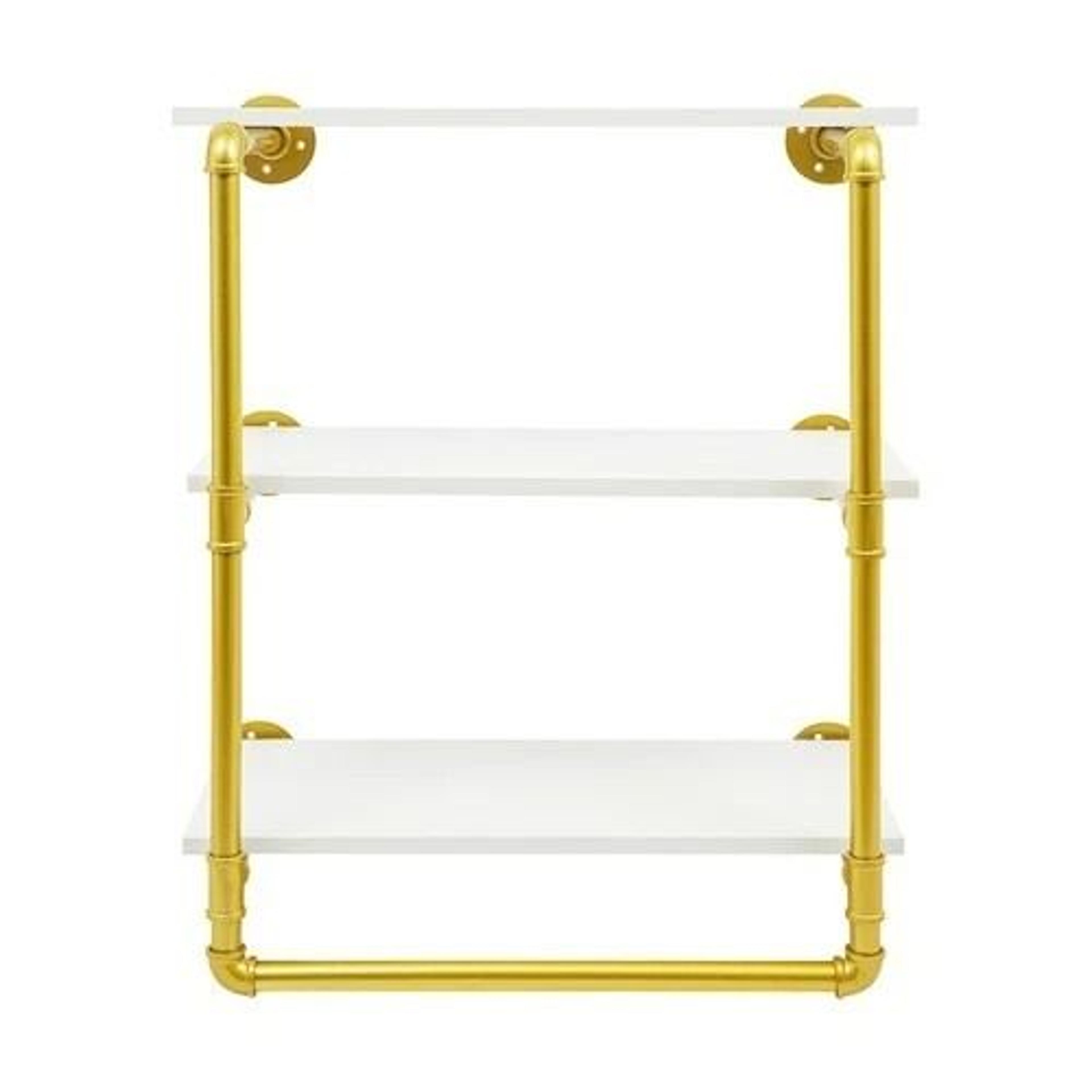Industrial Pipe Clothing Rack Wall Mounted Clothes Rack With Shelves 11