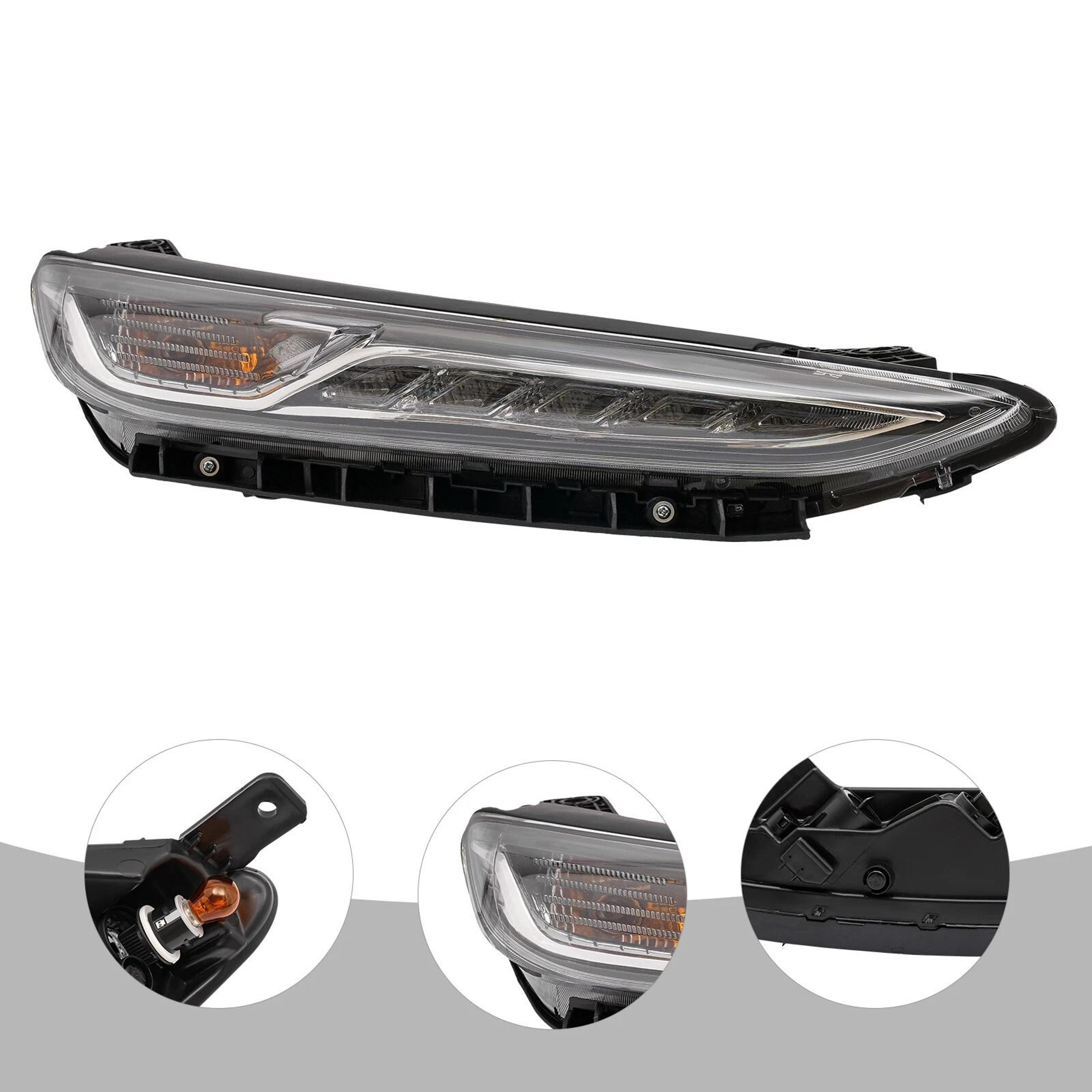 passenger side halogen headlight assembly for hyundai kona