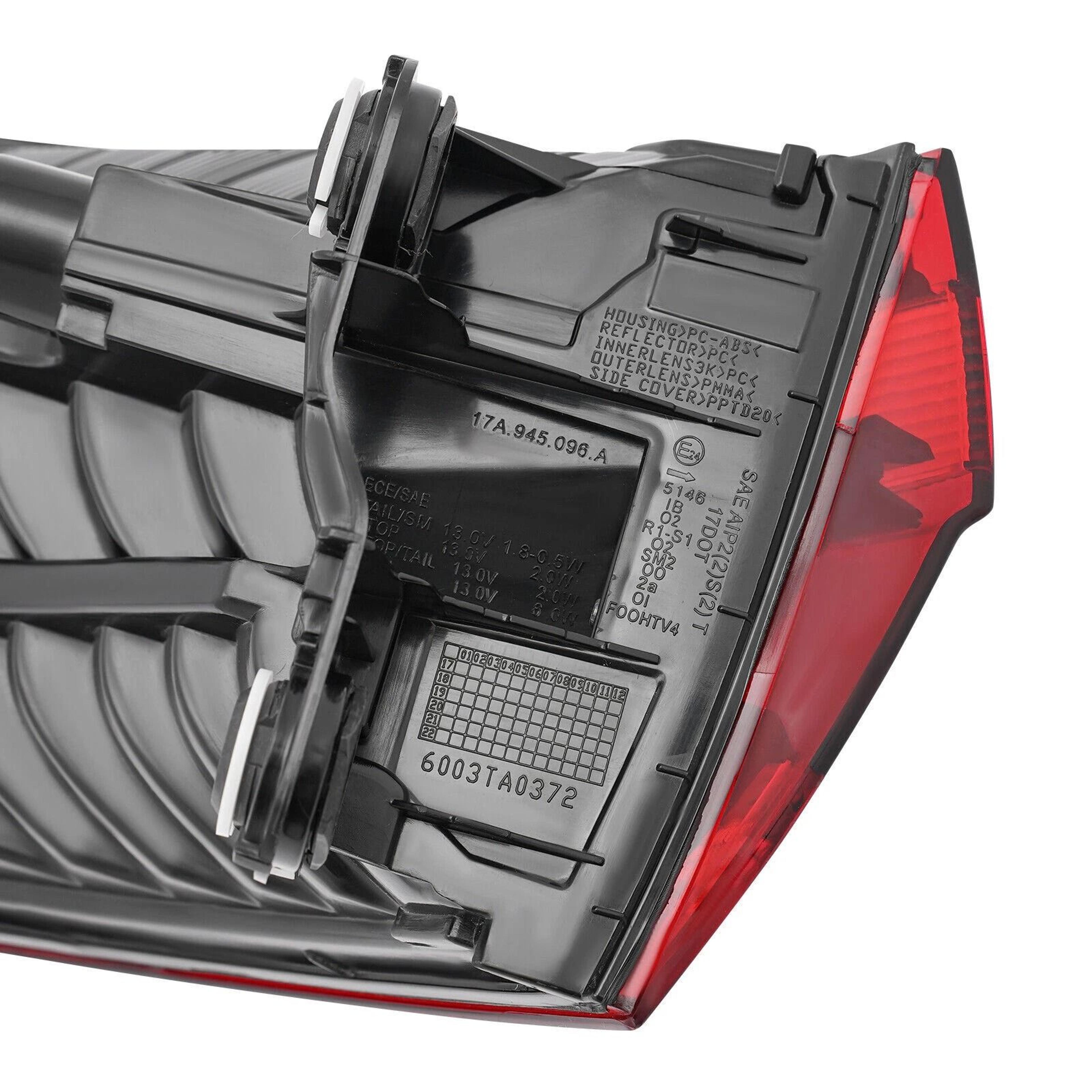 LED Passenger Side Tail Light For Volkswagen Jetta Rear Brake Lamp Outer 5