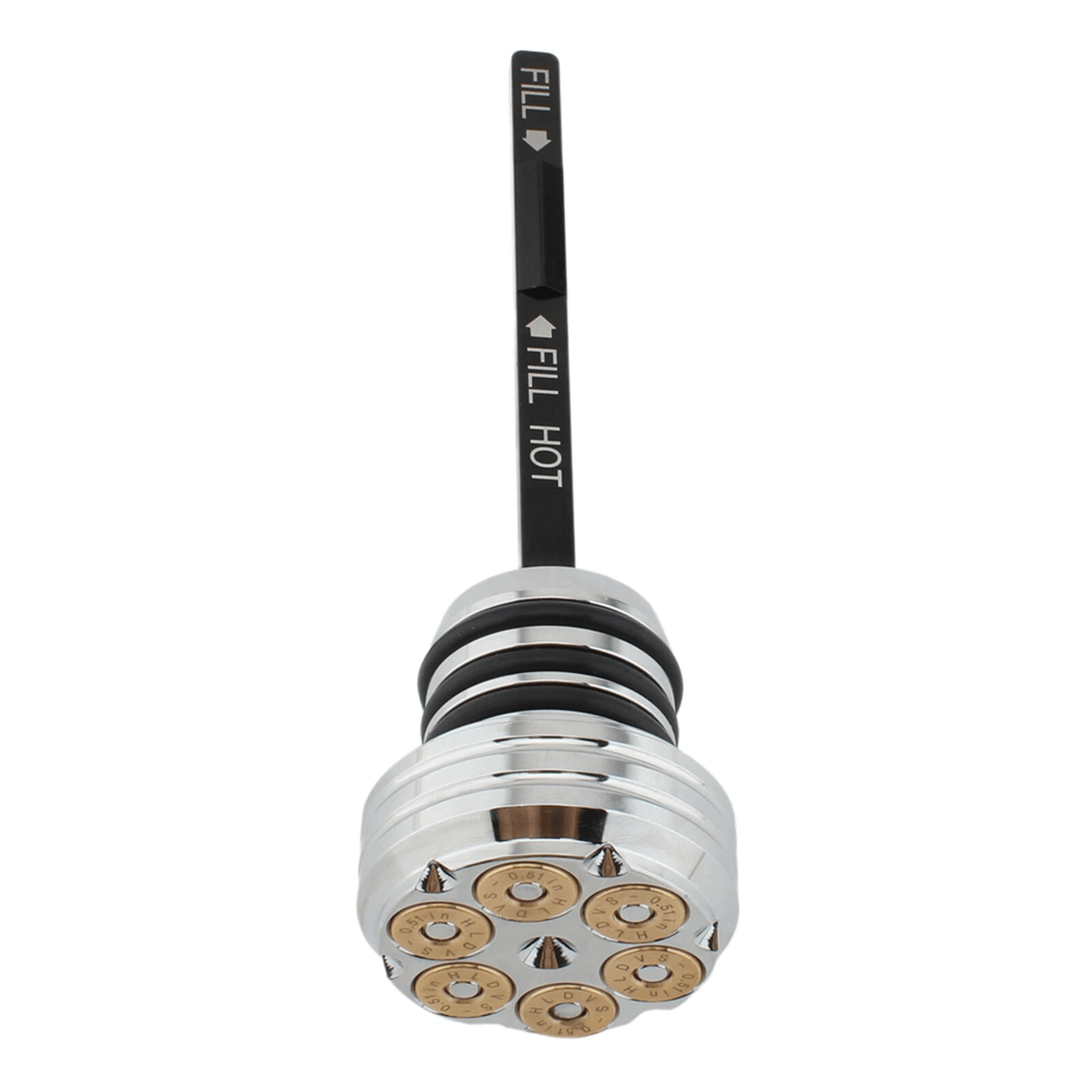 Premium Oil Dipstick Cap Plug Replacement For Harley Softail Silver 1