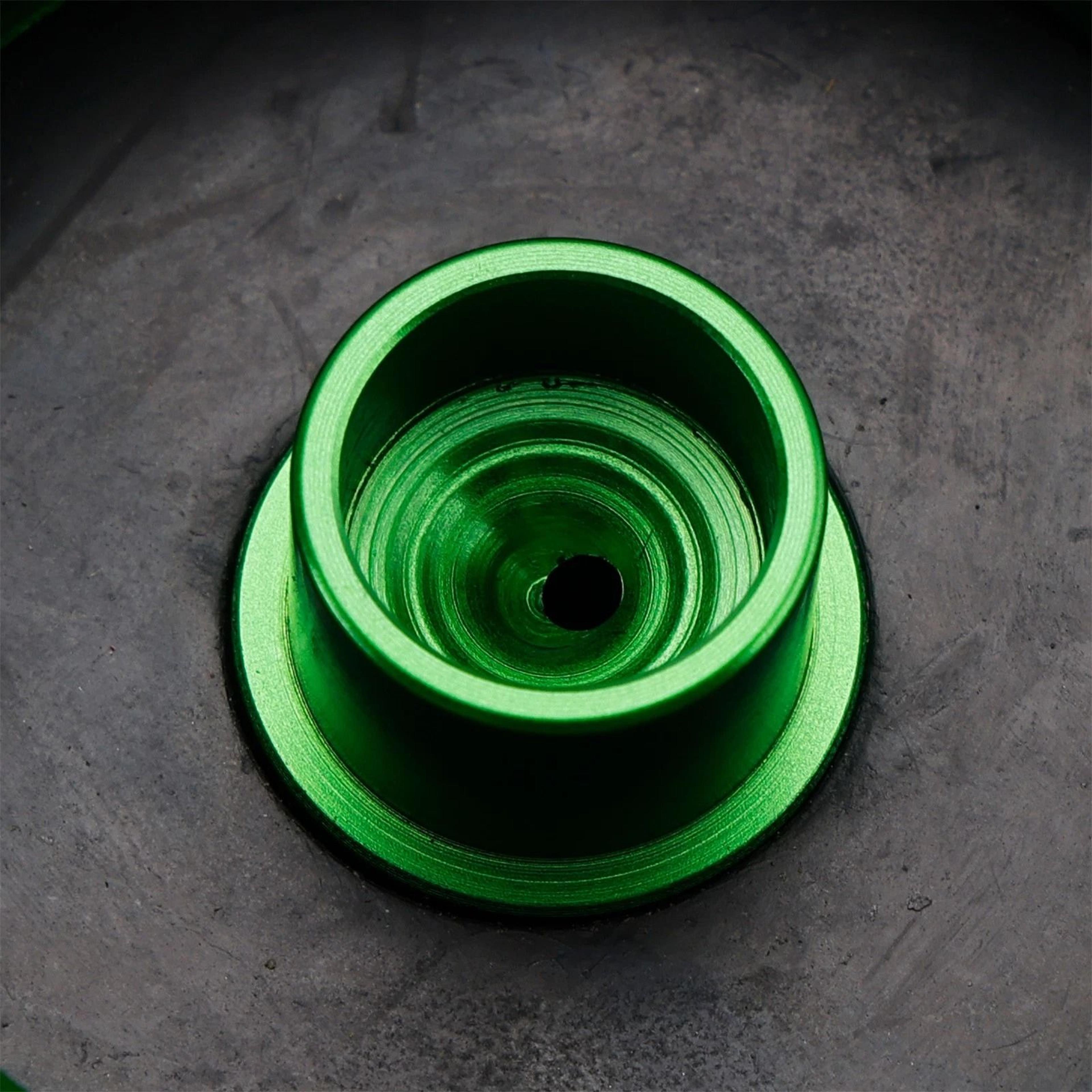 Green Aluminum Vented Fuel Tank Cap For Kawasaki 2