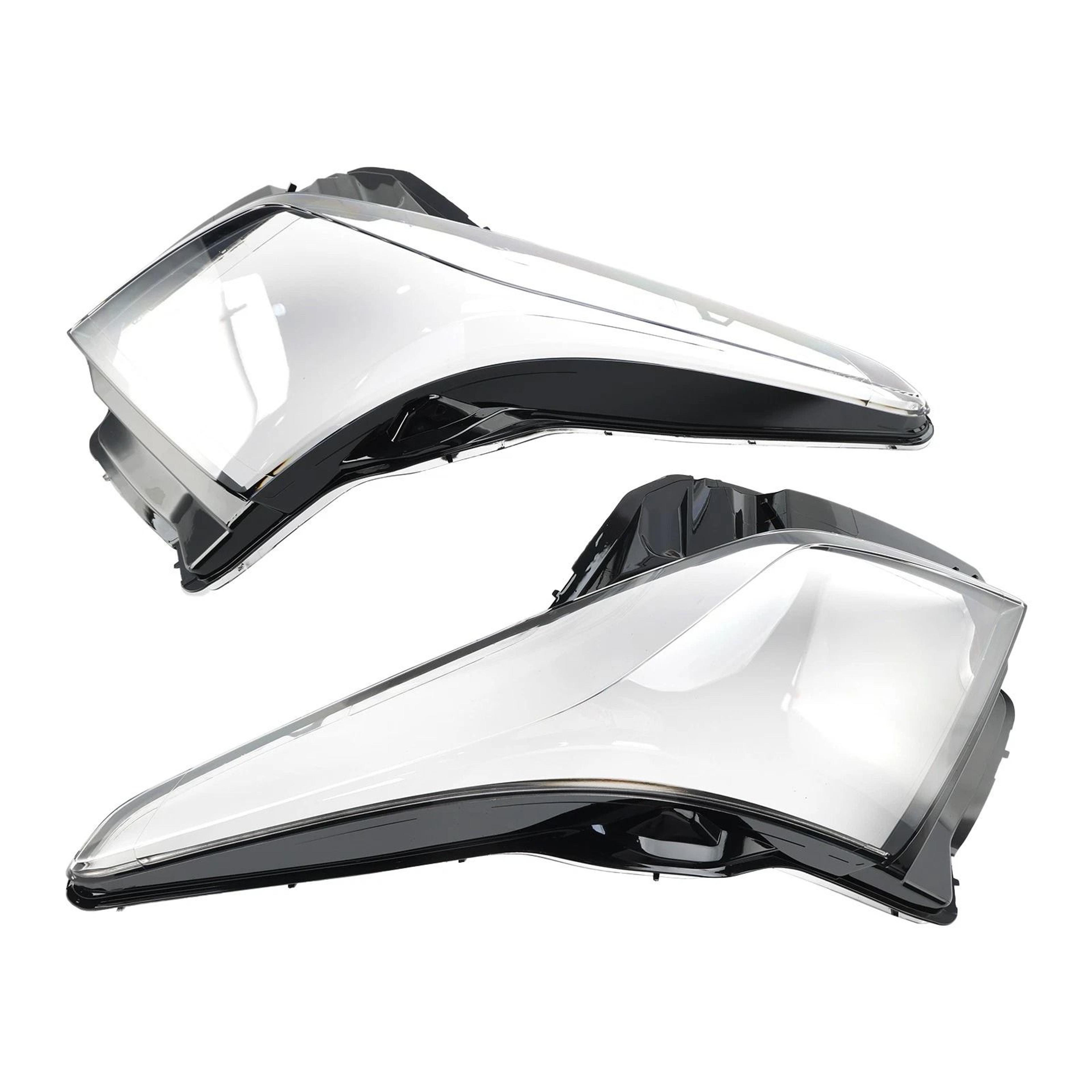 Premium Cadillac ATS Headlight Lens Cover Pair Direct Fit Headlight Replacement Lens 9