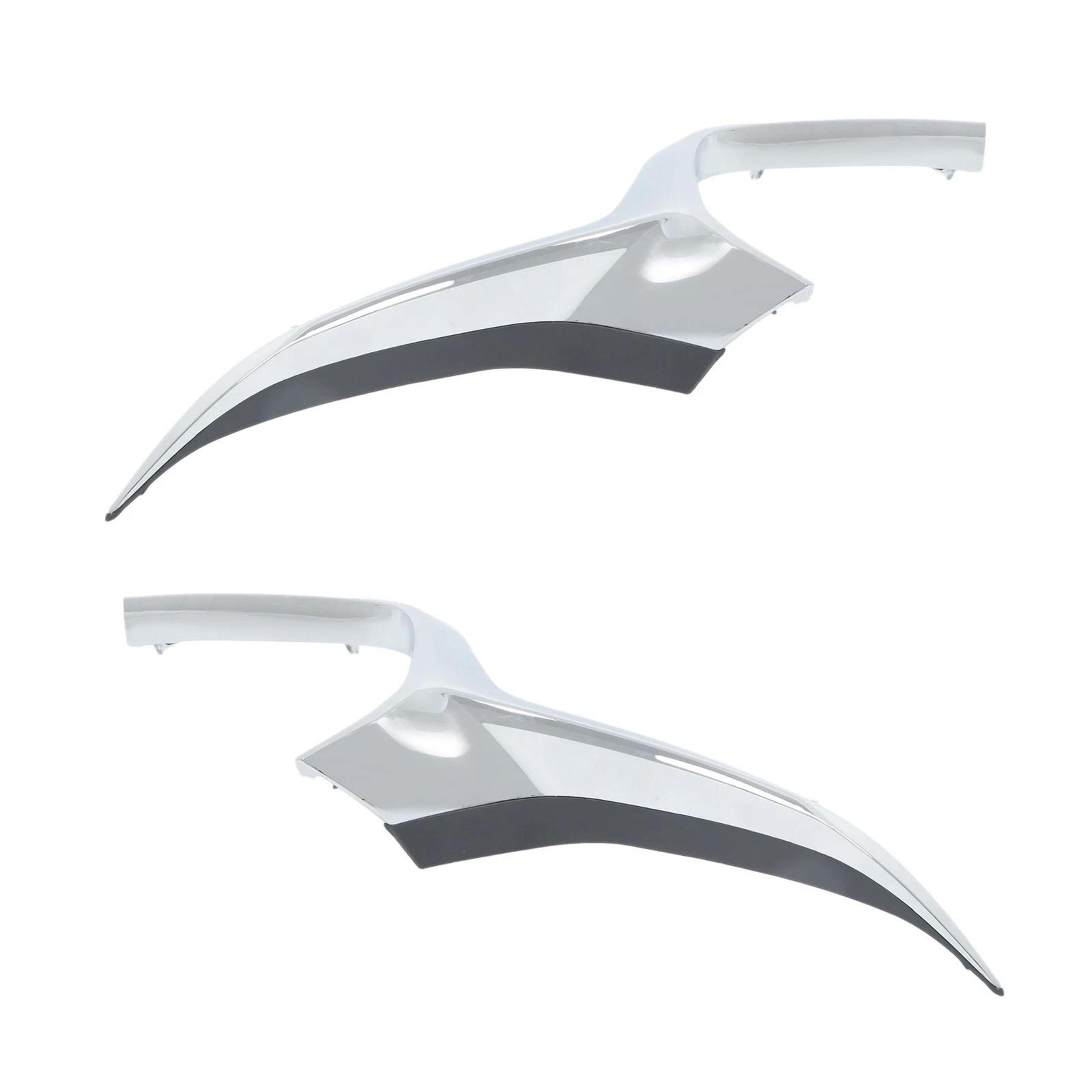 chrome front grille trims for mazda left right 2 piece plastic