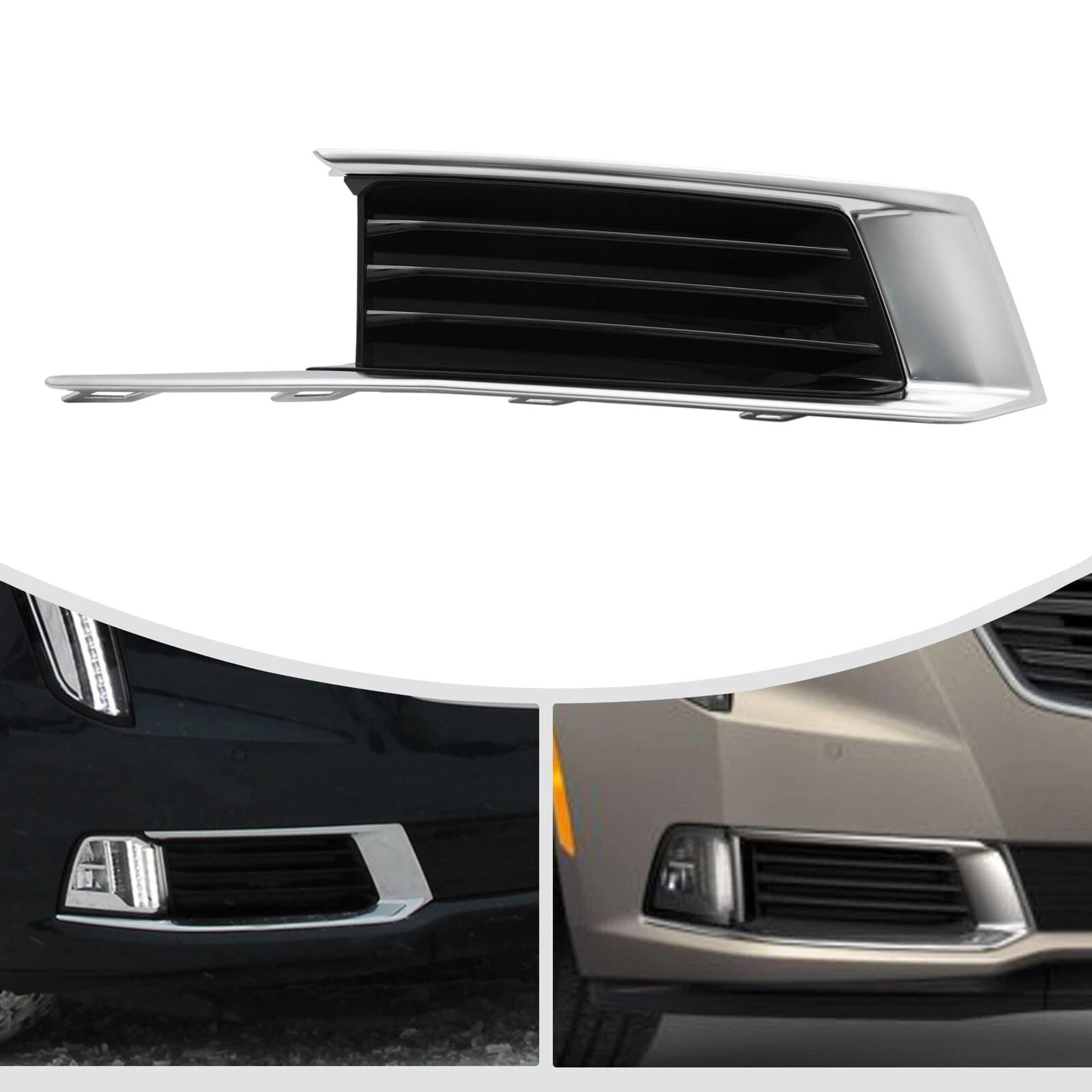 Cadillac XTS Right Side Chrome Fog Light Cover Replacement Front Fog Lamp Bezel 16