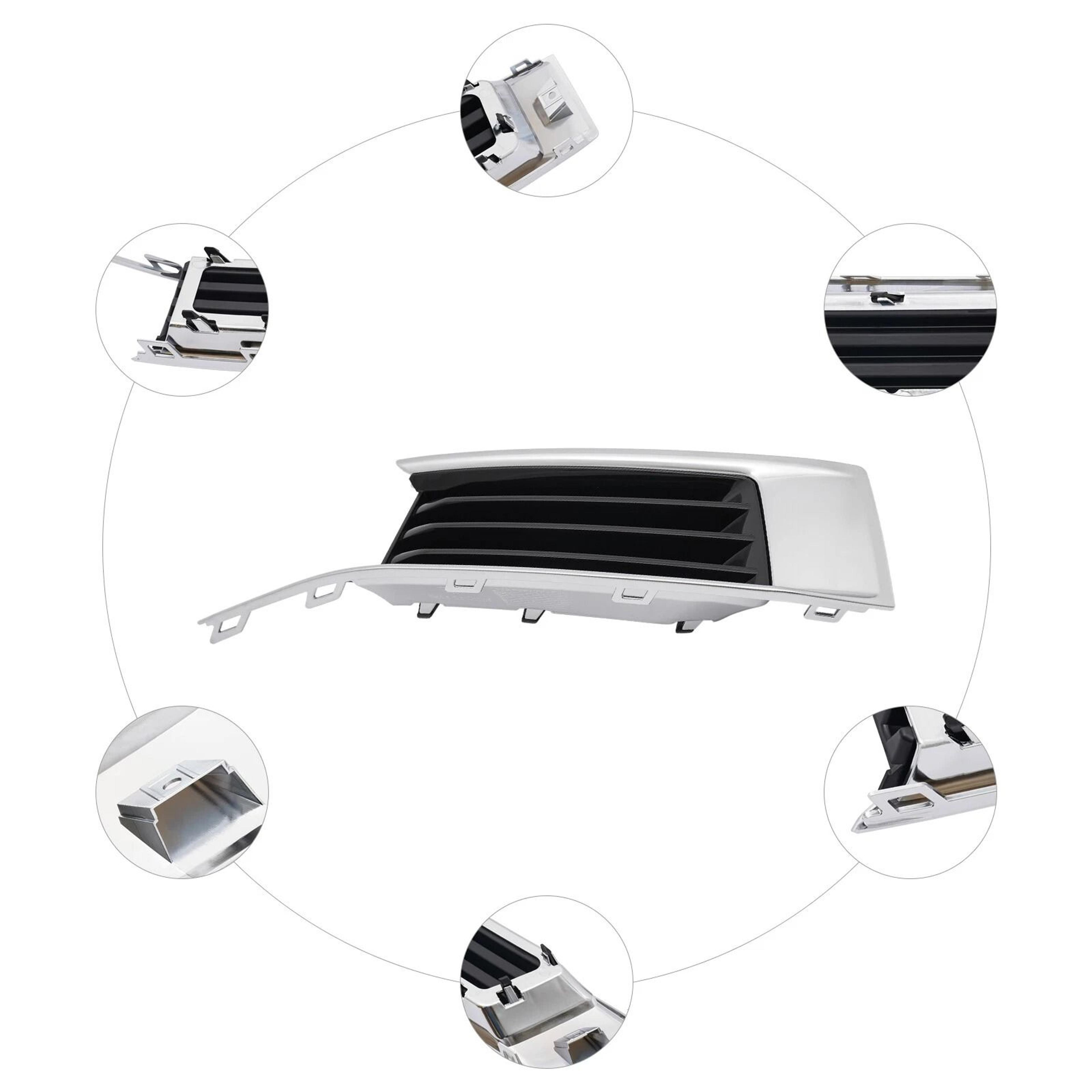 Cadillac XTS Right Side Chrome Fog Light Cover Replacement Front Fog Lamp Bezel 17