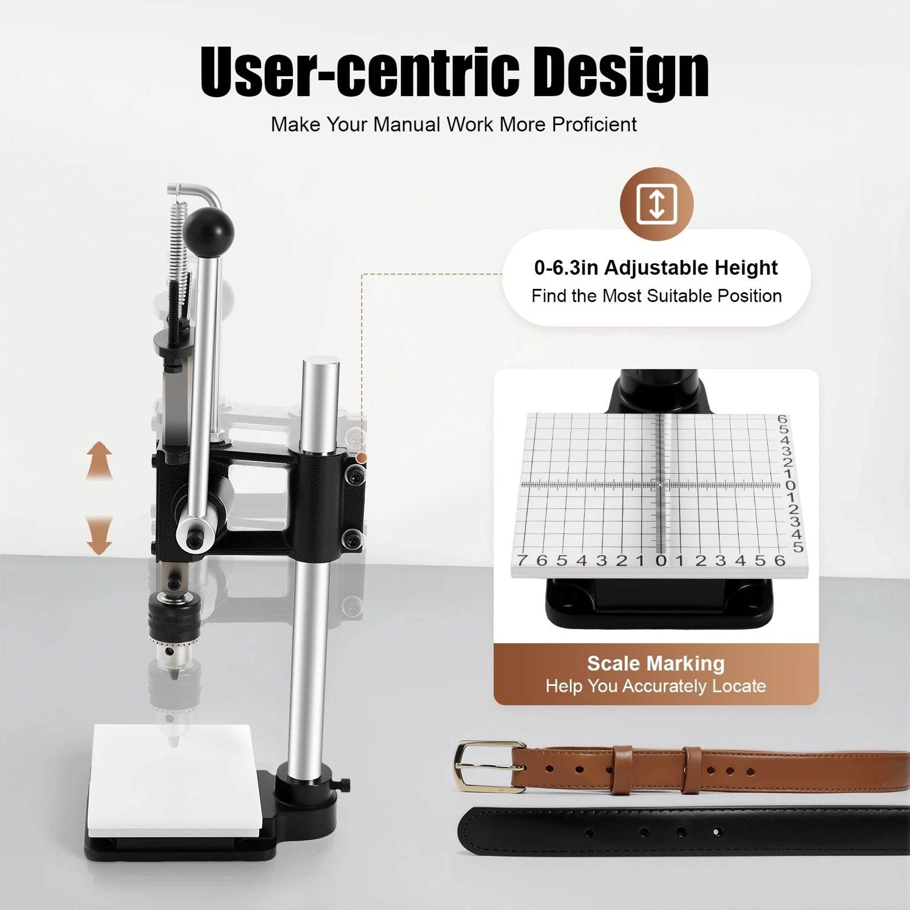 Professional Leather Embossing Machine Manual Stamping Press For Logo Marking Punching  Crafting 5