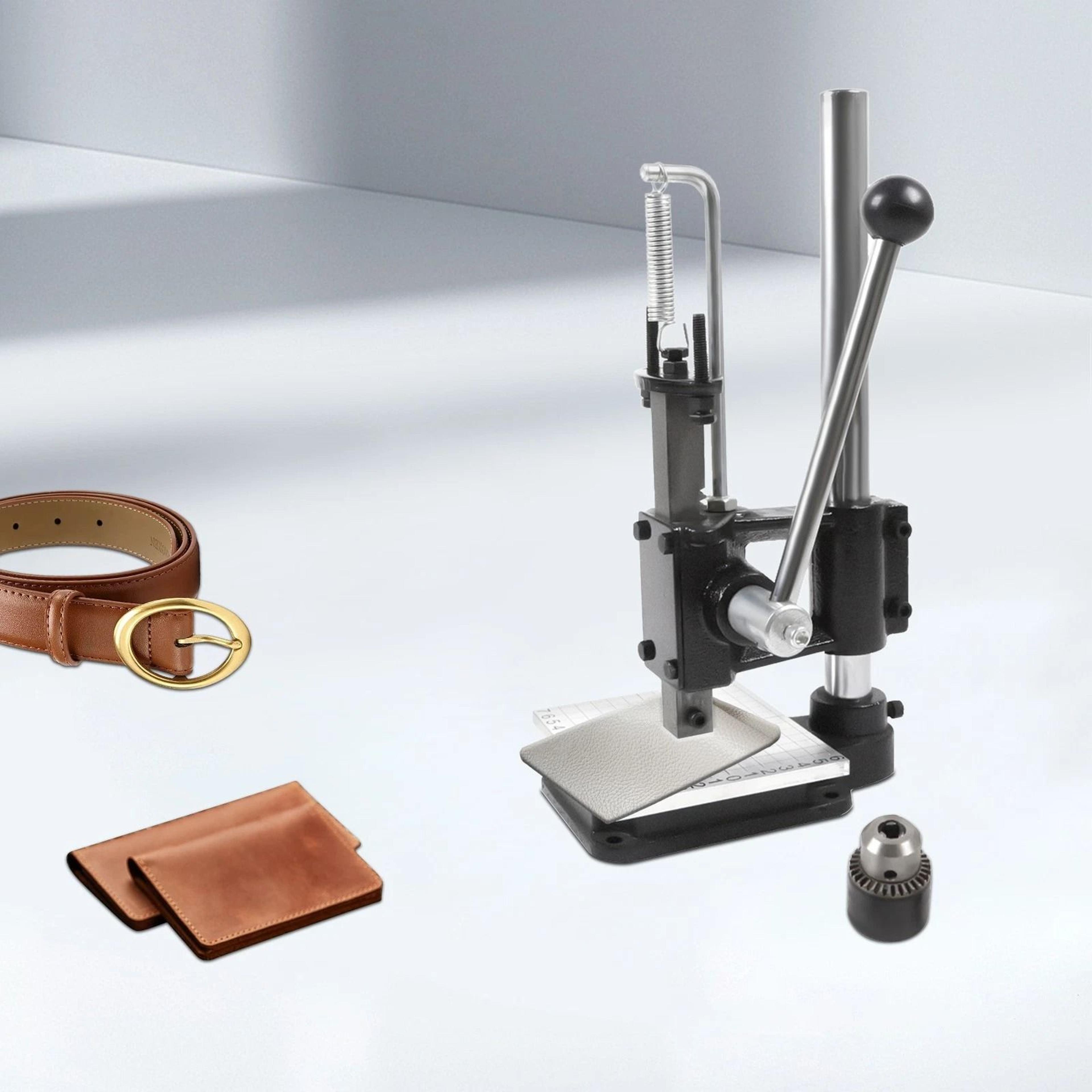 Professional Leather Embossing Machine Manual Stamping Press For Logo Marking Punching  Crafting 12
