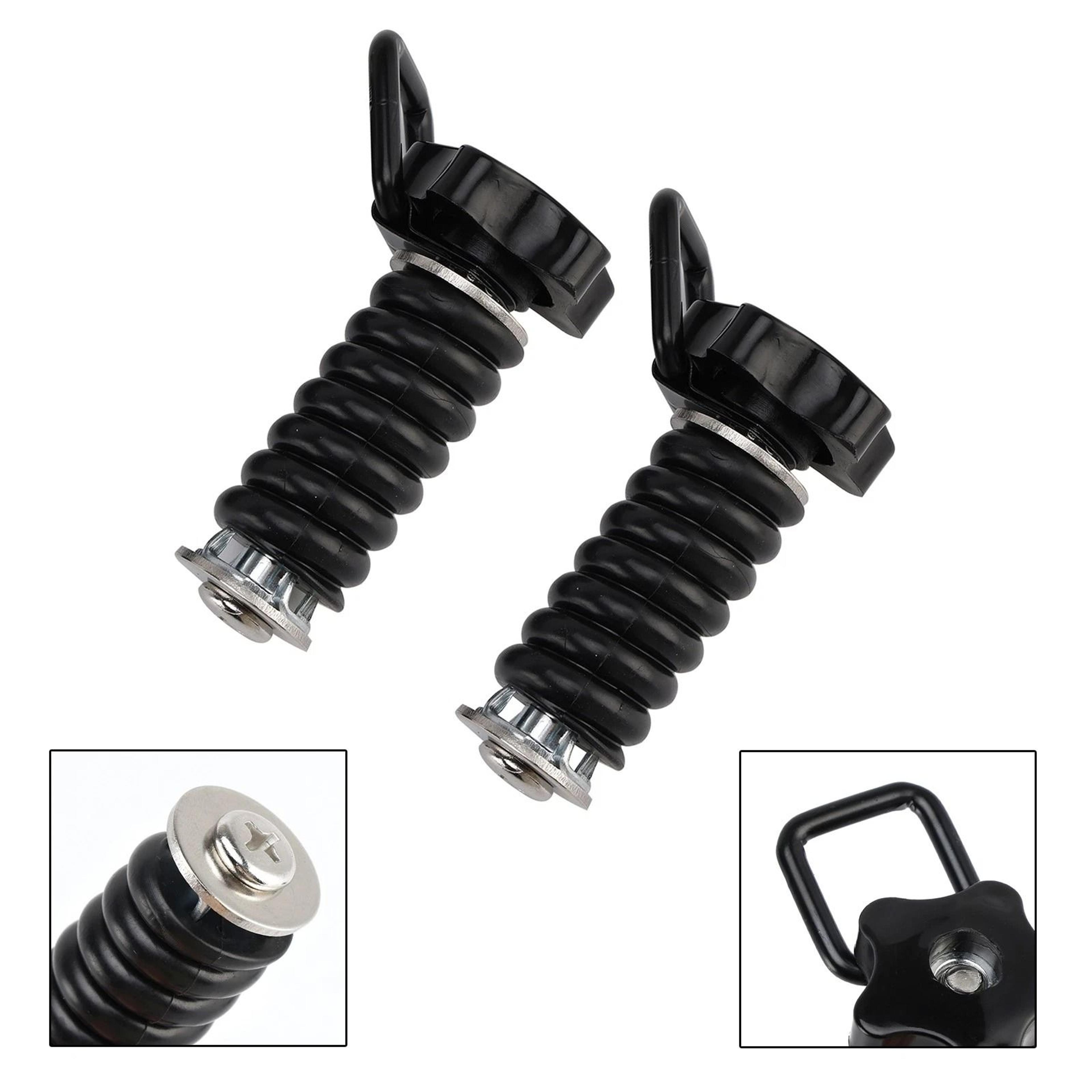 Polaris RZR Tie Down Anchors With D Ring Black UTV Bed Cargo Hooks 10