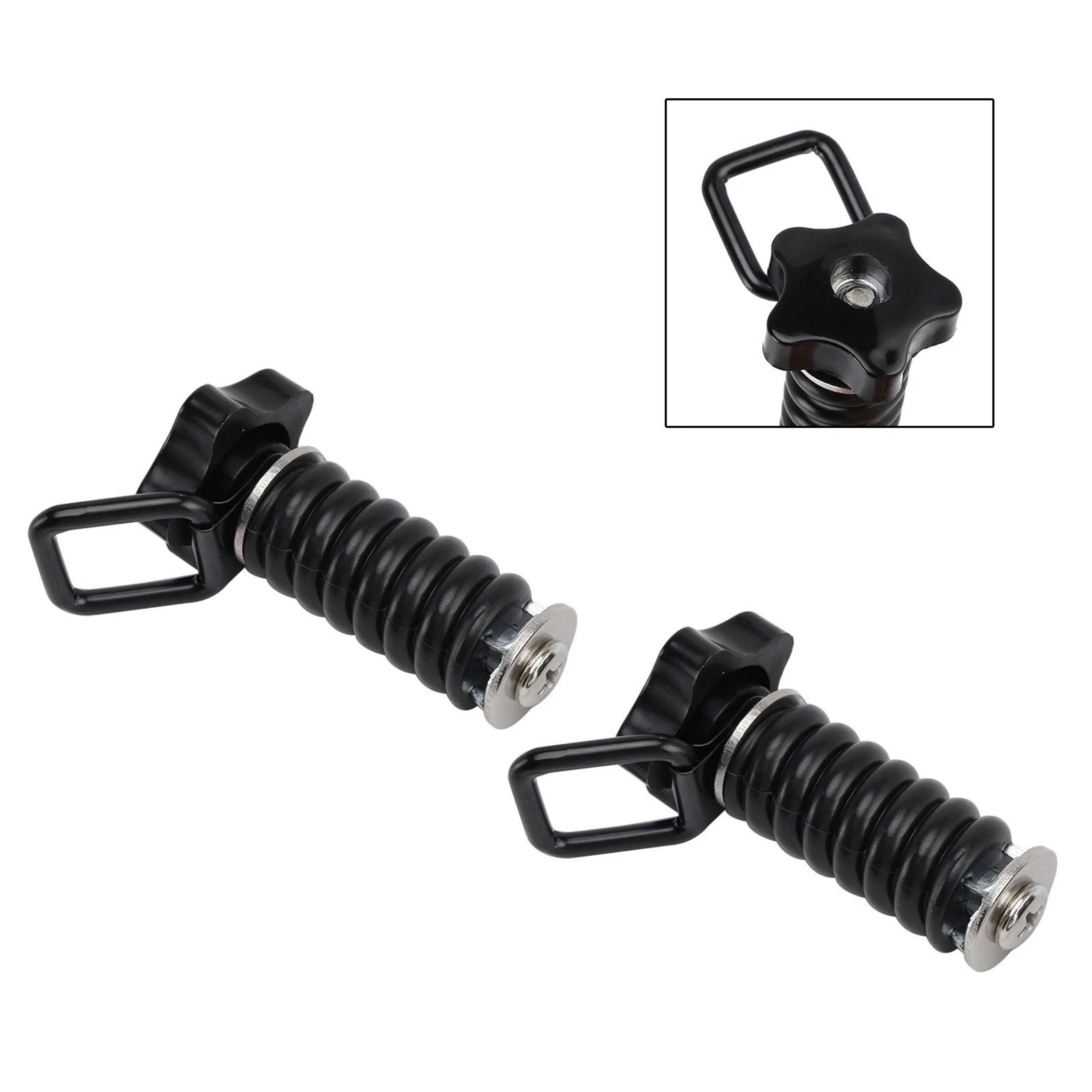 Polaris RZR Tie Down Anchors With D Ring Black UTV Bed Cargo Hooks 6
