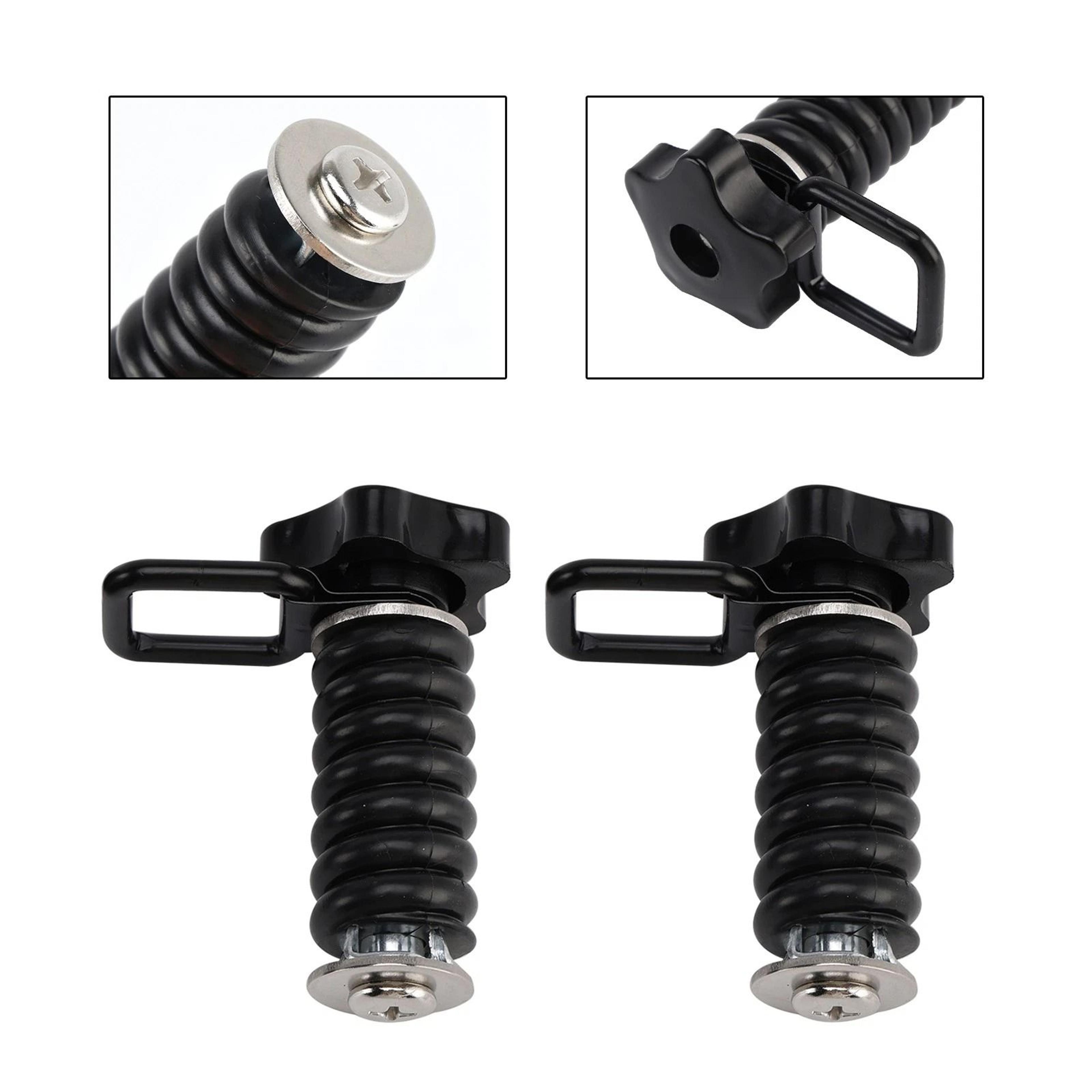 Polaris RZR Tie Down Anchors With D Ring Black UTV Bed Cargo Hooks 8