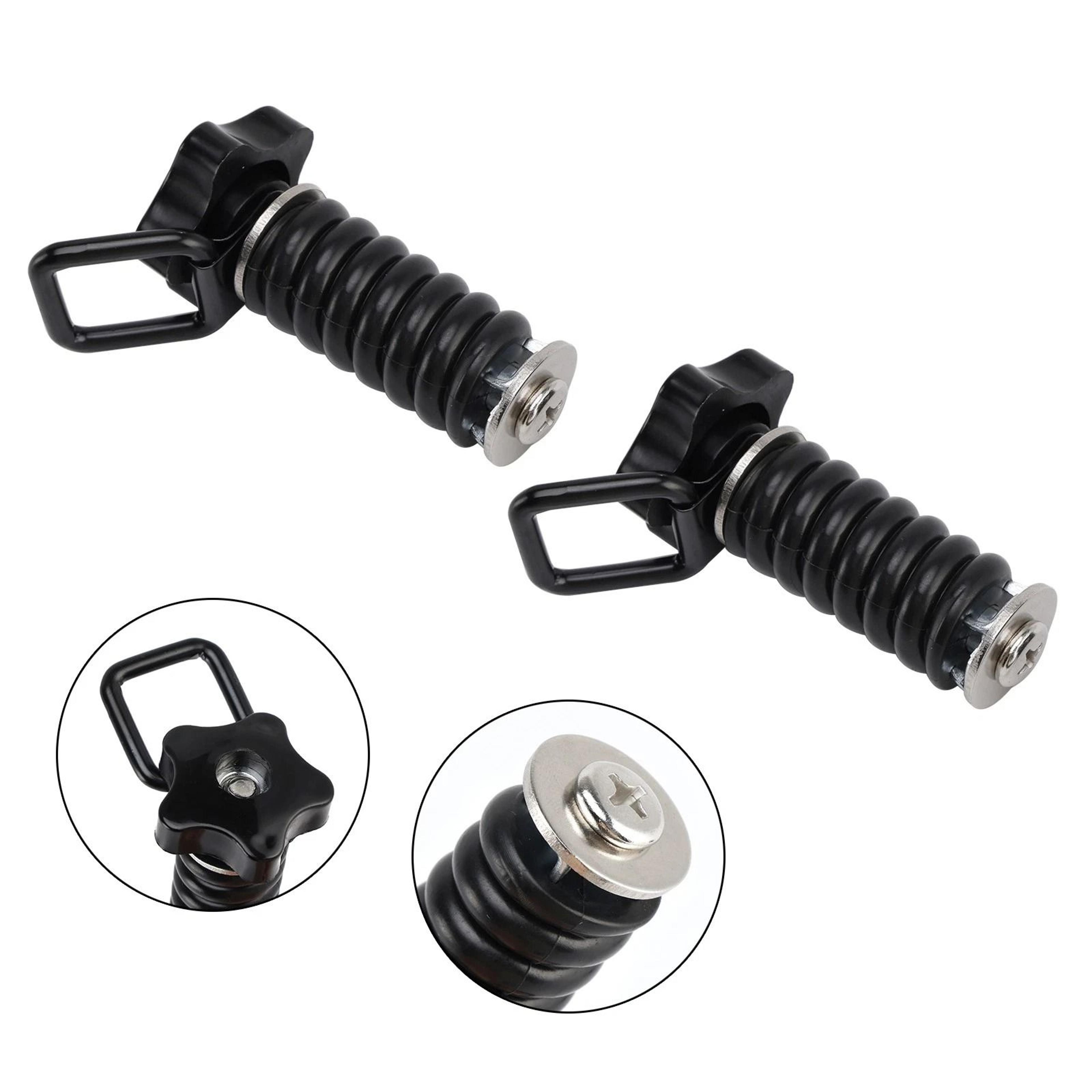 Polaris RZR Tie Down Anchors With D Ring Black UTV Bed Cargo Hooks 9