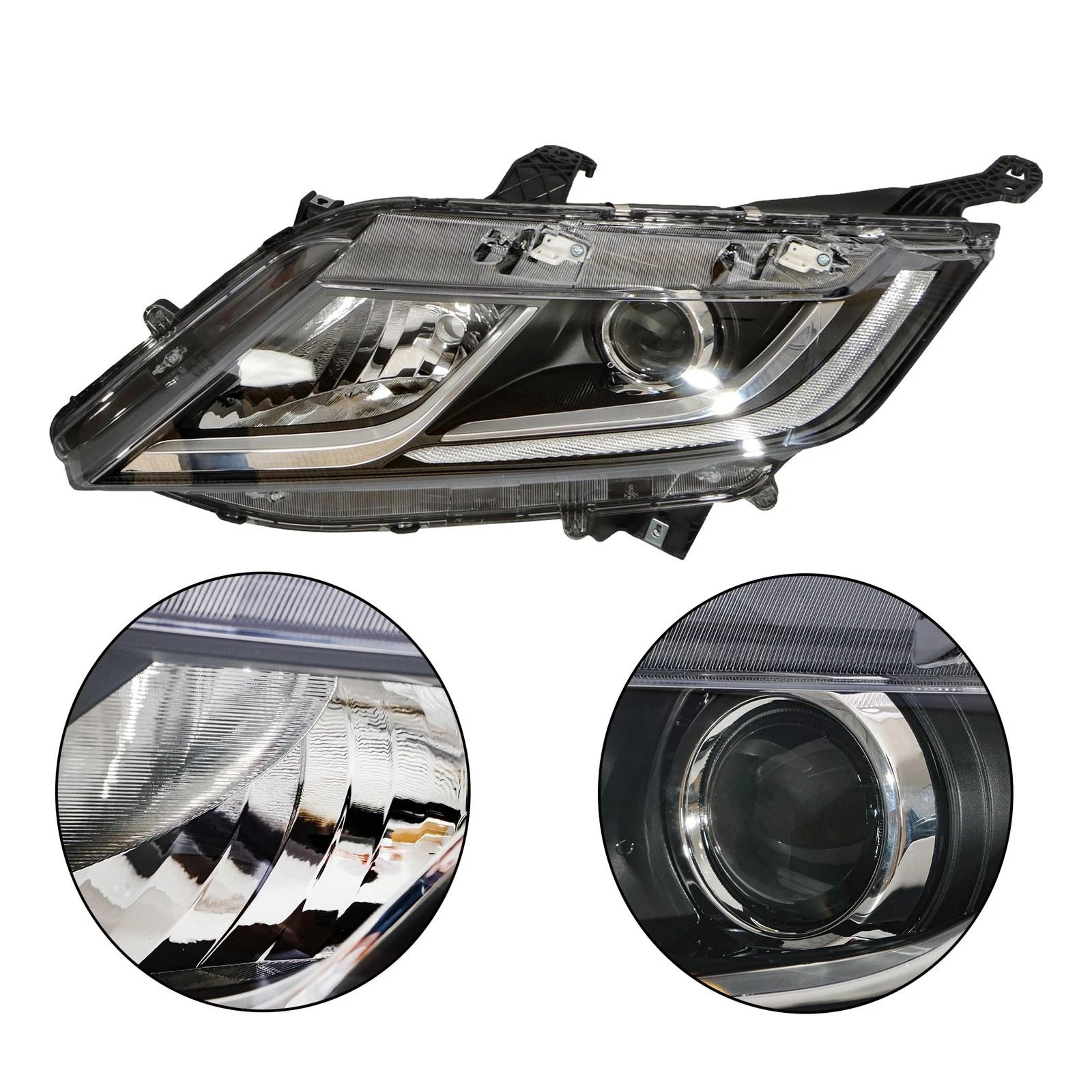 premium left side honda odyssey halogen headlights projector replacement headlight assembly