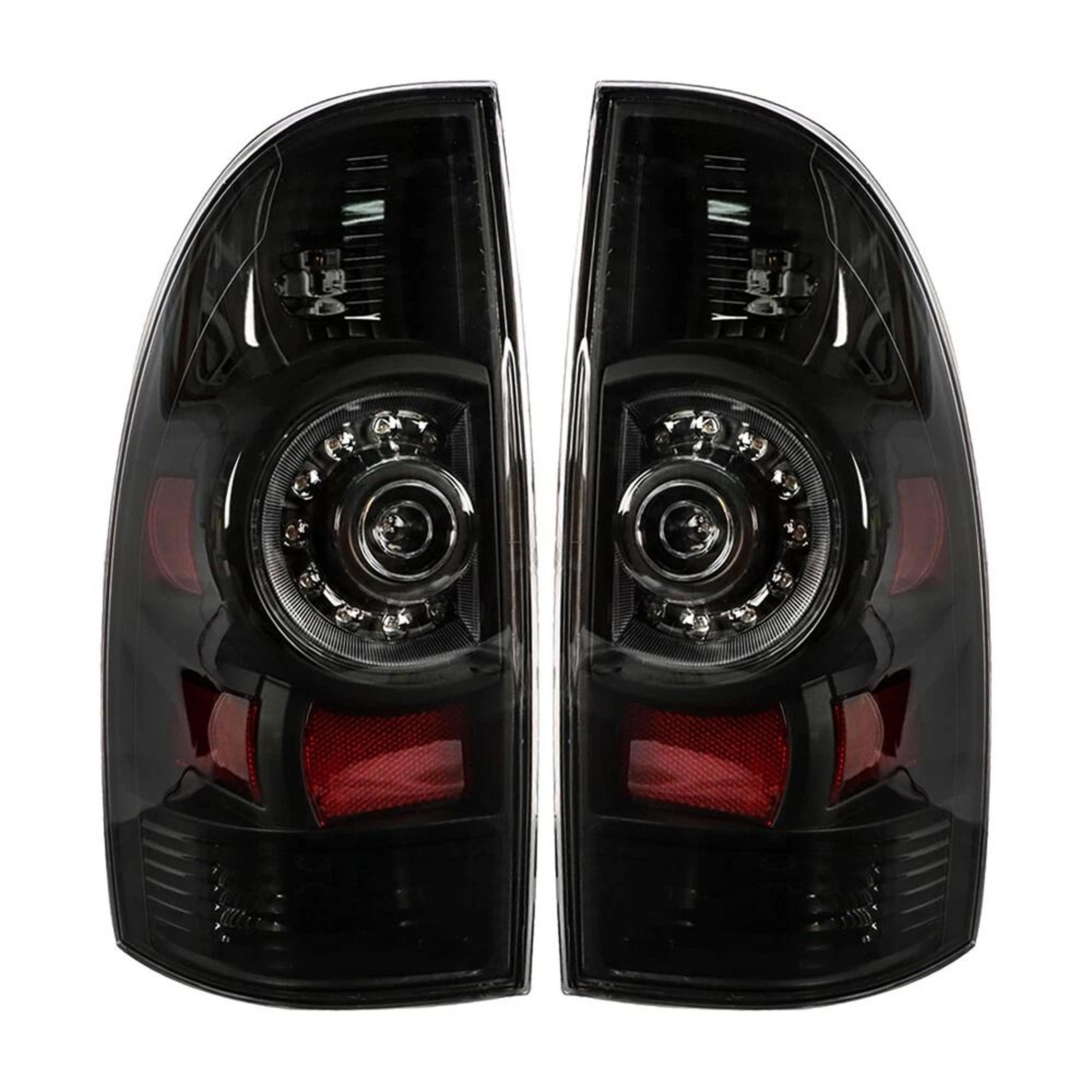 Black Rear Tail Light Assembly Pair For Toyota Tacoma Smoked LED Brake  Signal Upgrade 7