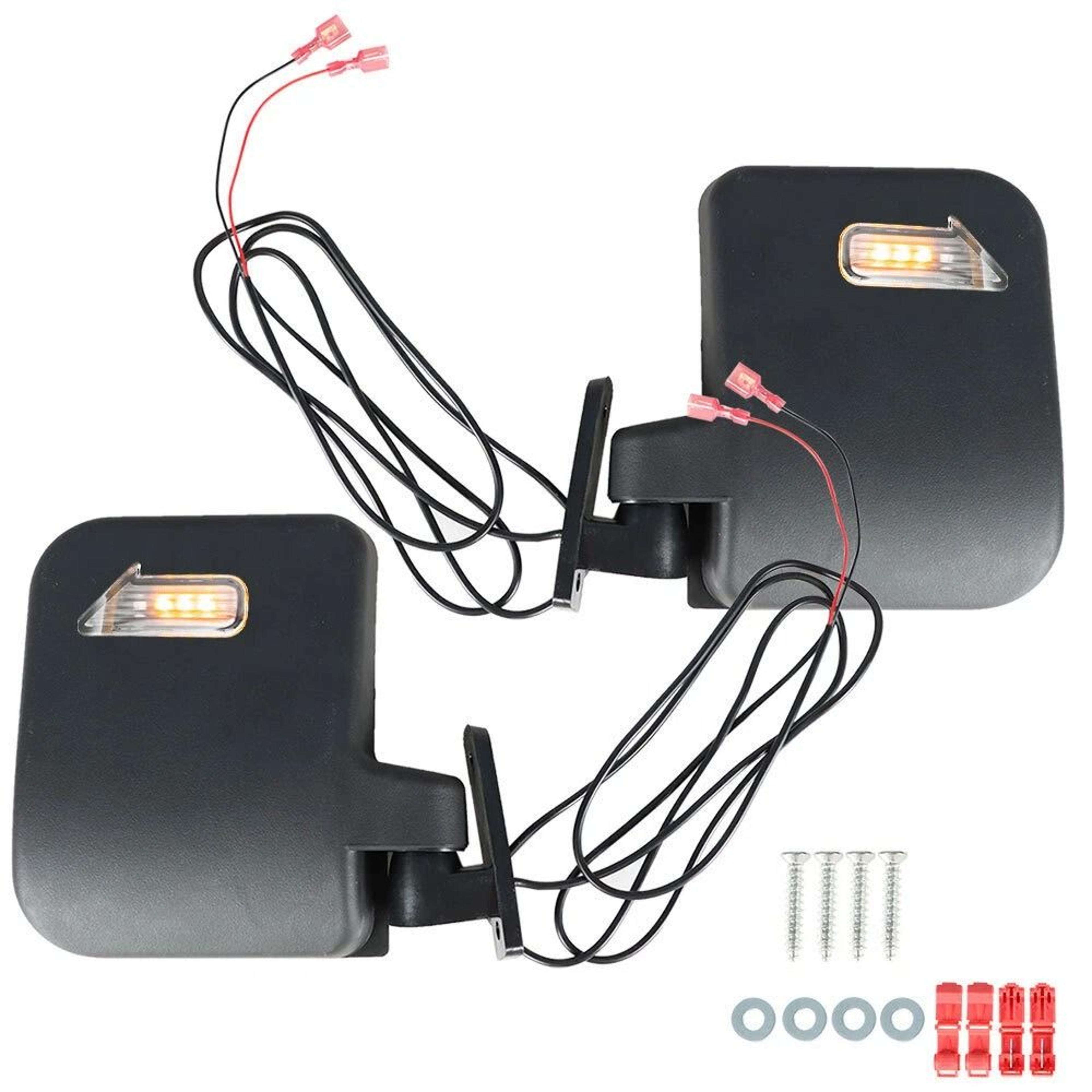 Golf Cart LED Turn Signal Mirrors For EZGO Yamaha Club Car 8