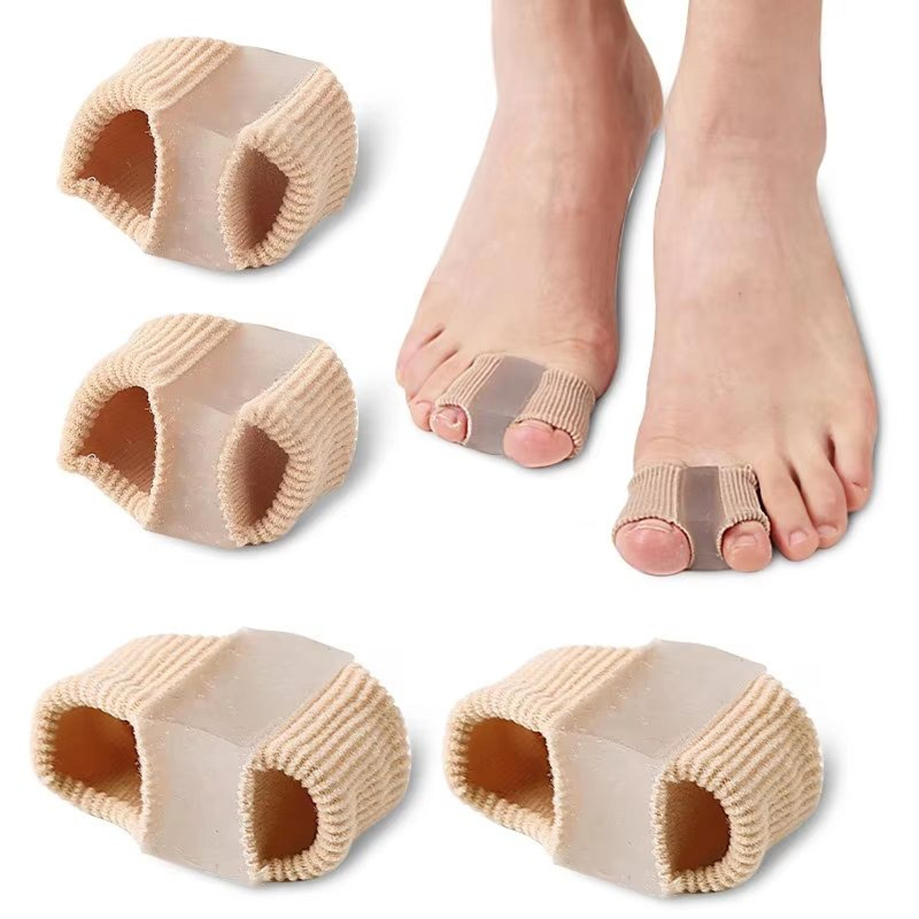 professional grade silicone toe separators, bunion corrector, orthopedic pedicure tools for pain relief, alignment