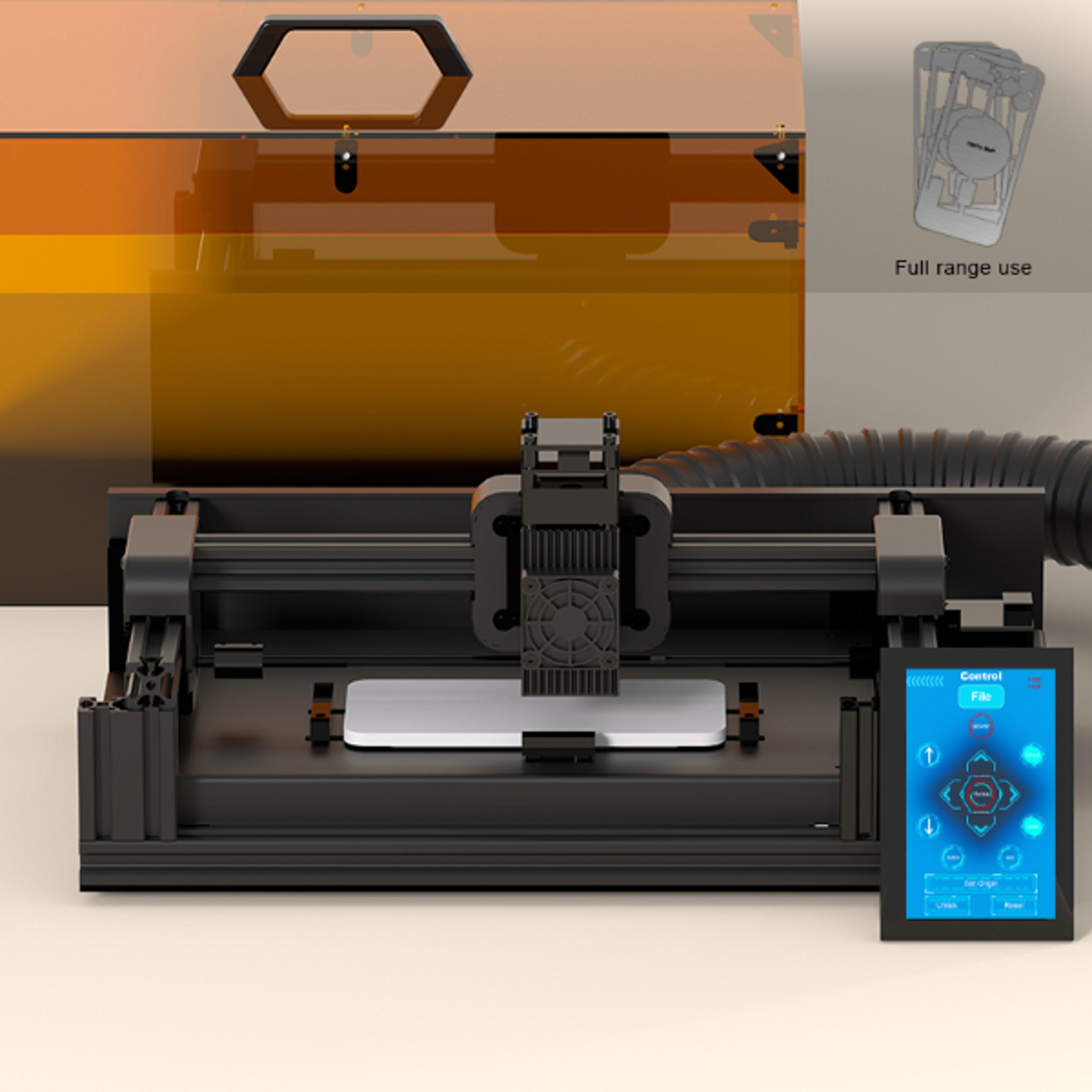 efficient laser screen removal machine to remove rear glass and other components in various colors