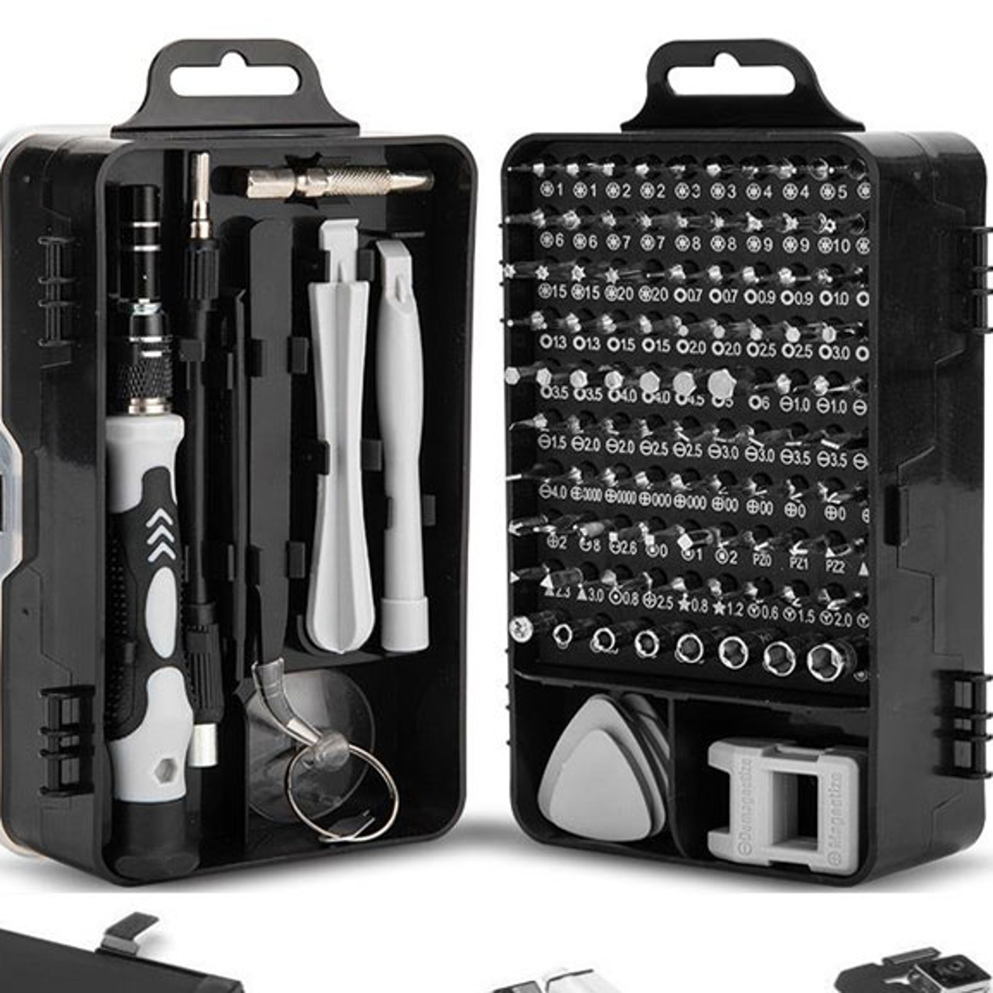 magnetic precision screwdriver set for phone repair, mini screwdriver for glasses iphone watch, kit with magnetic bits