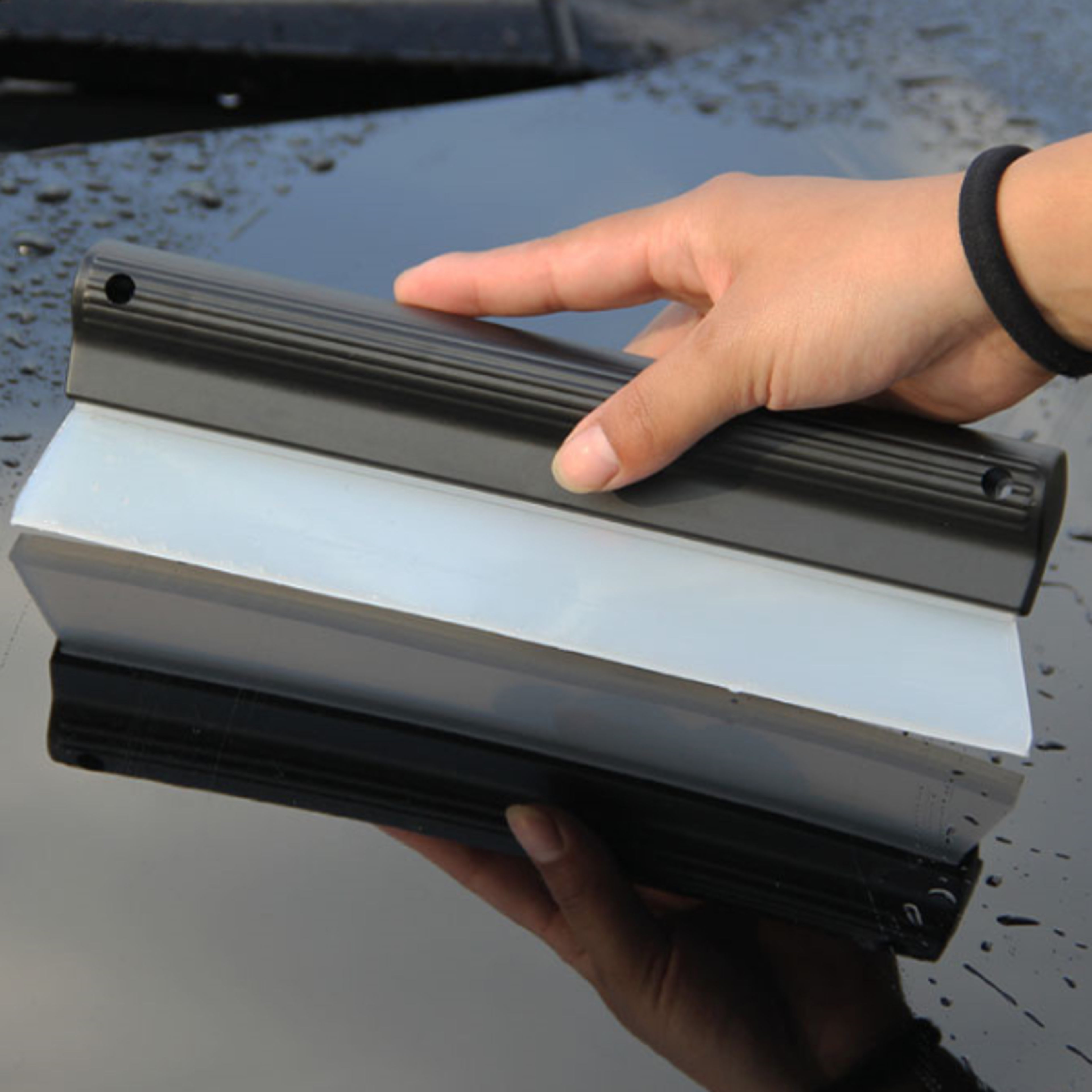 handy squeegee auto blade, car flexible silicone water wiper, window glass scraper cleaning tool