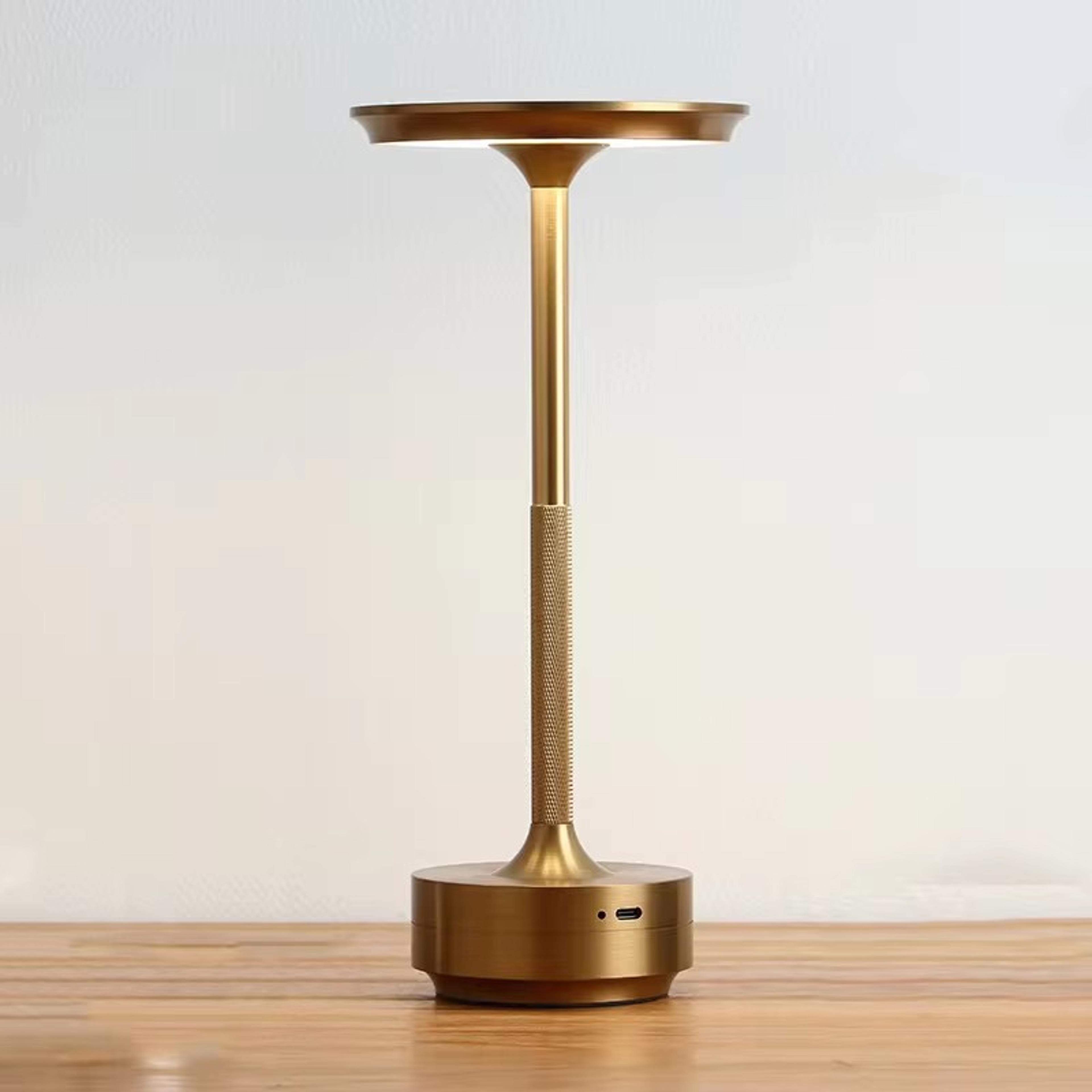 Wireless Simple LED Desk Lamp Retro Charging Table Lamp Restaurant Bar Light Dimming Atmosphere Tou 2