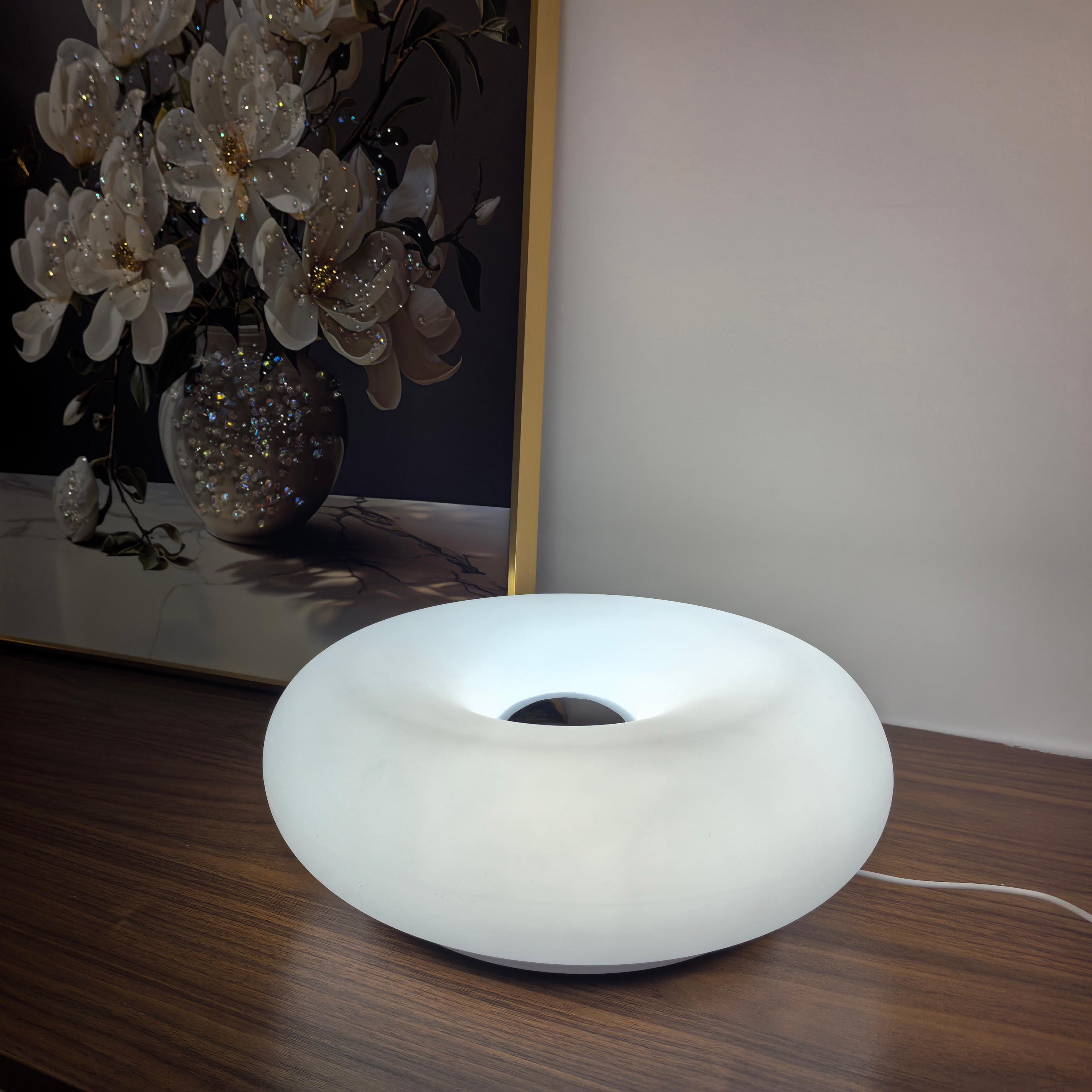 USB Plug Bauhaus Table Lamp Bedroom Bedside Light Living Room Dining Room Donut Ambient Lighting 1
