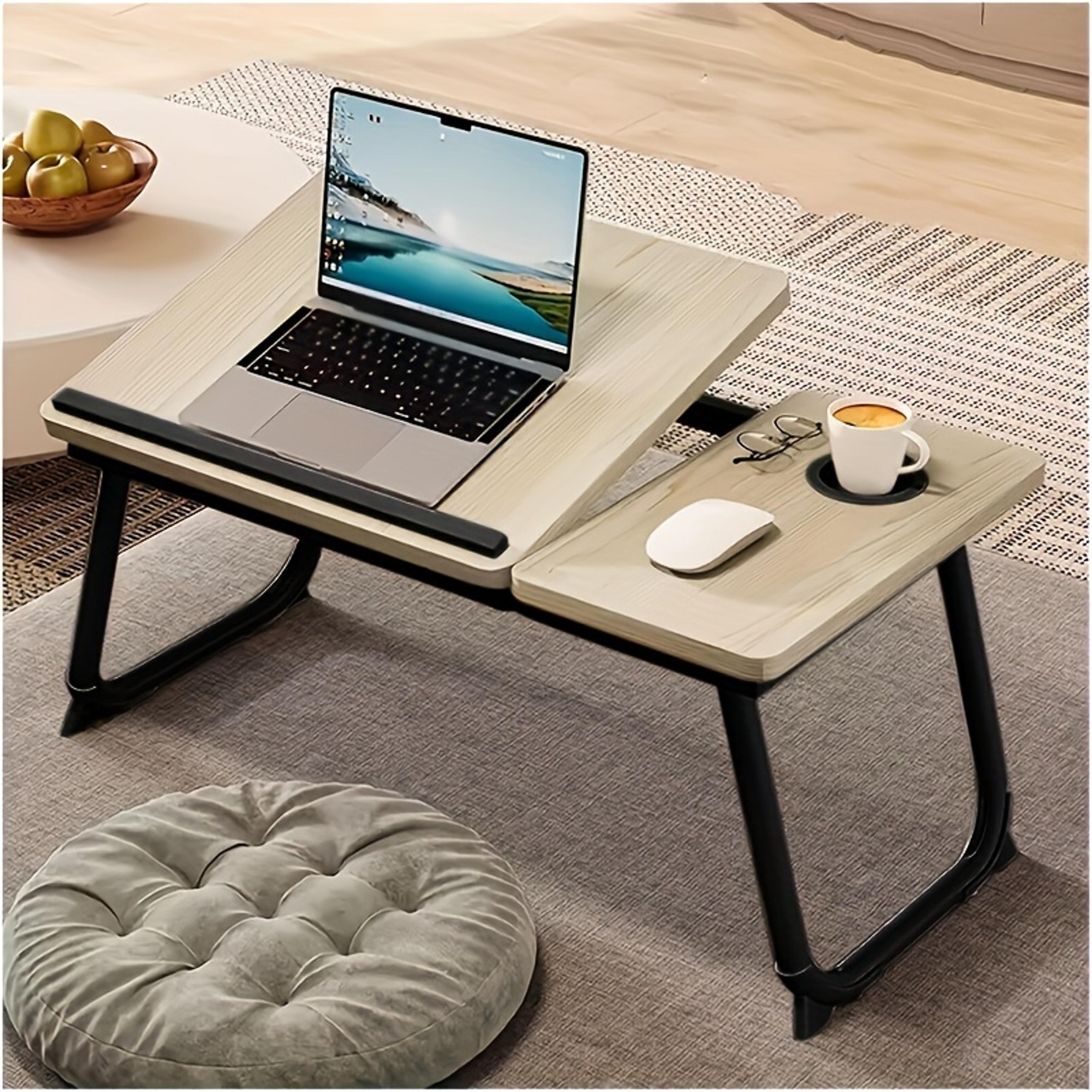 Sofa Tray Portable Bed Sofa Table Foldable Breakfast Tray With Cup Holder Bedside Laptop Stand Home 4