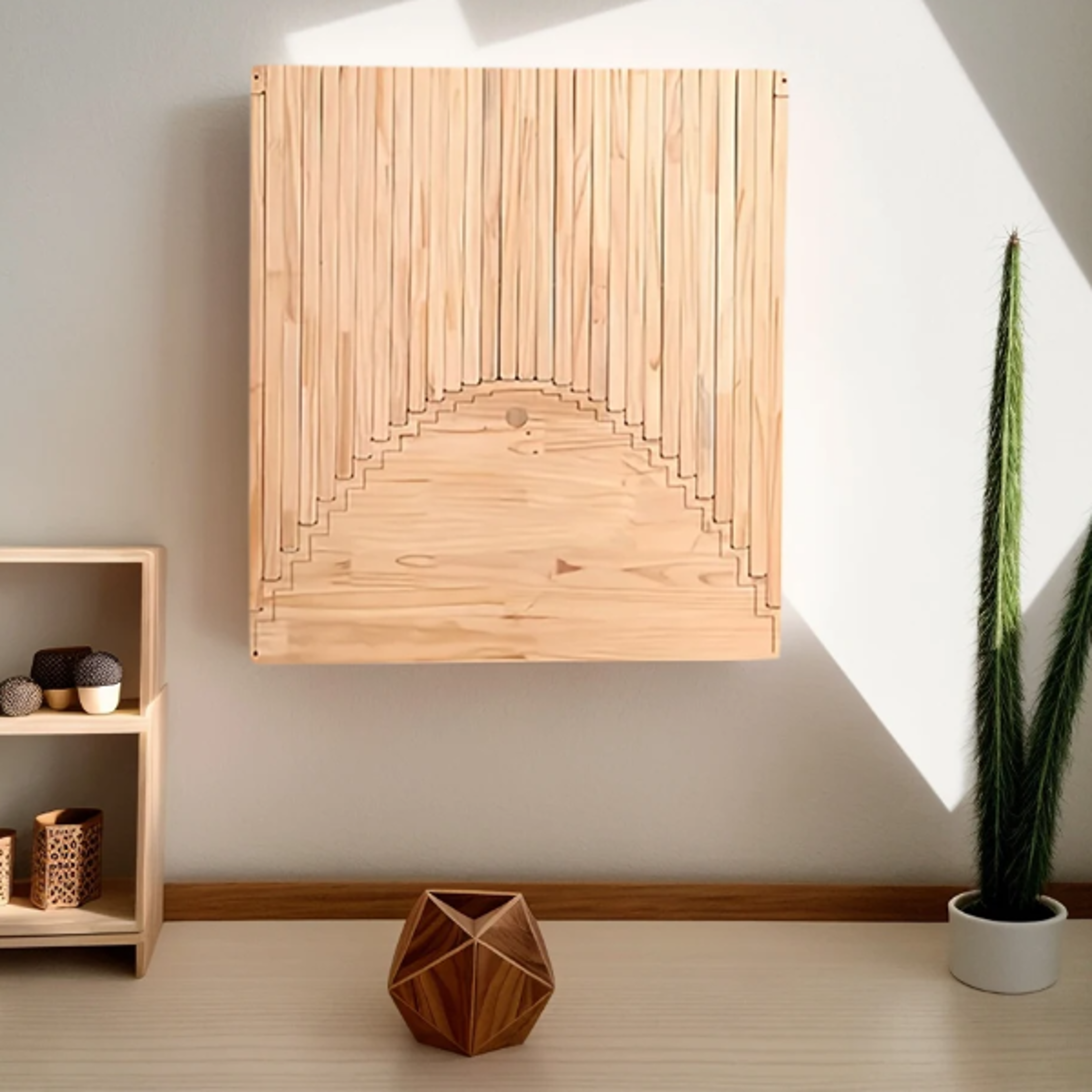 solid wood folding wall desk, minimalist wall mounted computer desk, space saving hanging office table