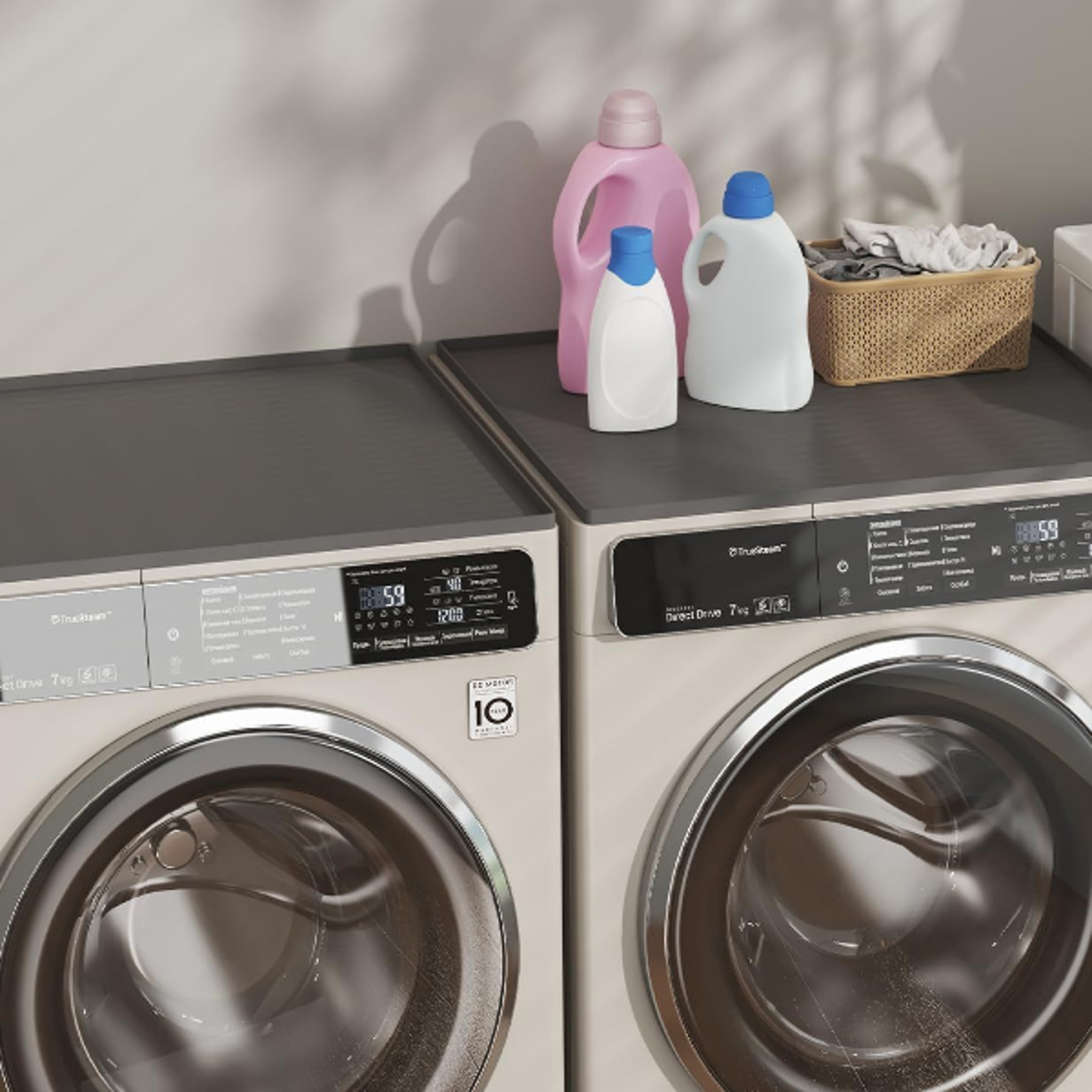 anti-slip waterproof dryer cover silicone top protector for washing machine and kitchen