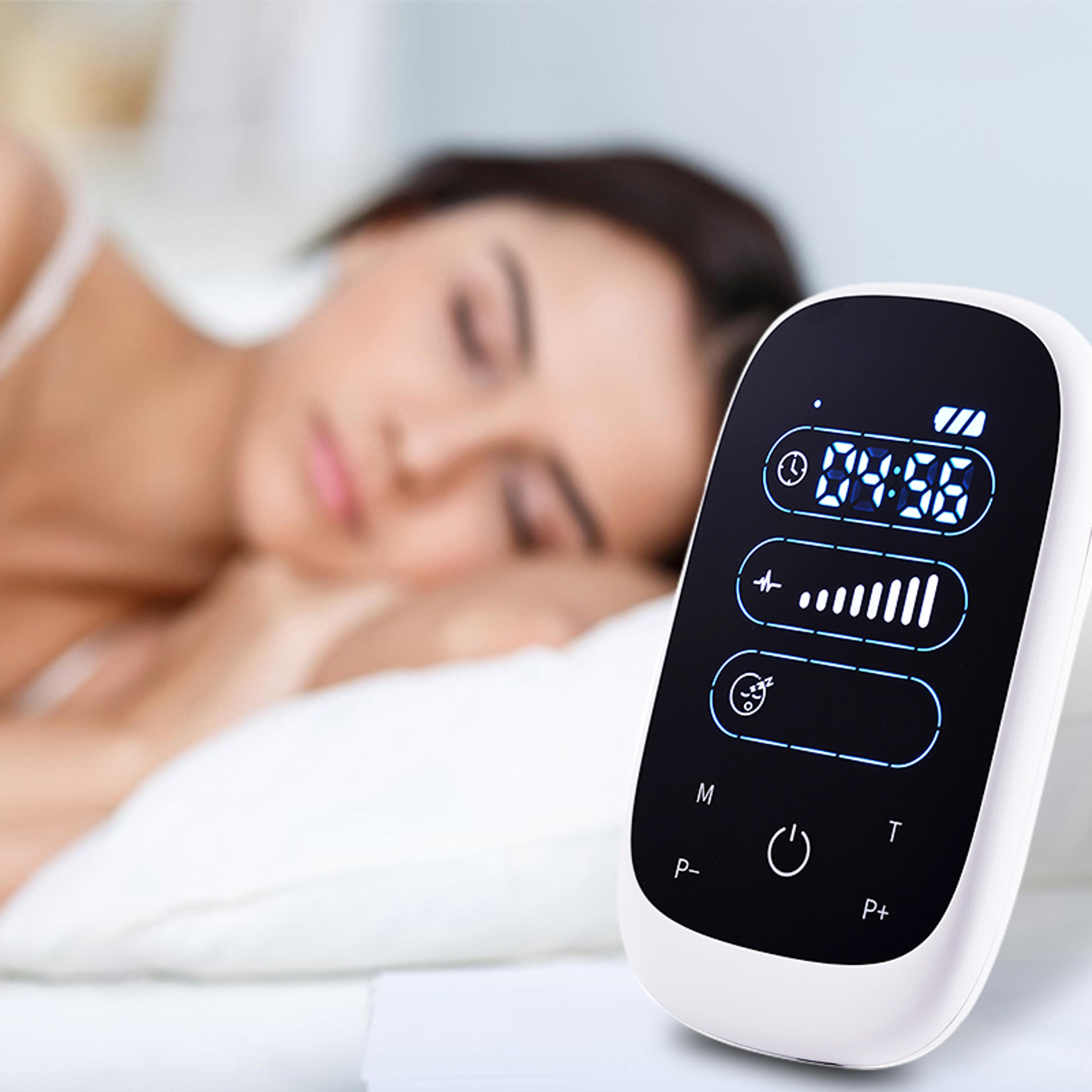 electronic therapy ces device, brain stimulation with ear clip electrode, sleep aid for insomnia relief